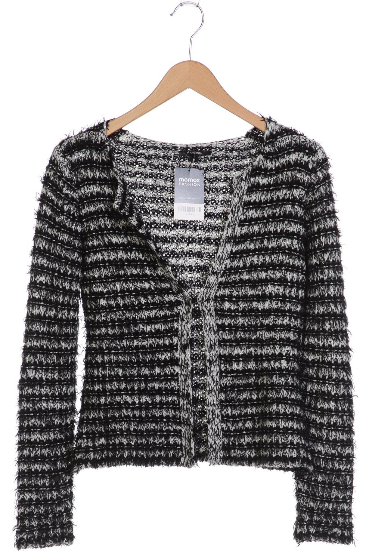 

Comma Damen Strickjacke, schwarz, Gr. 36