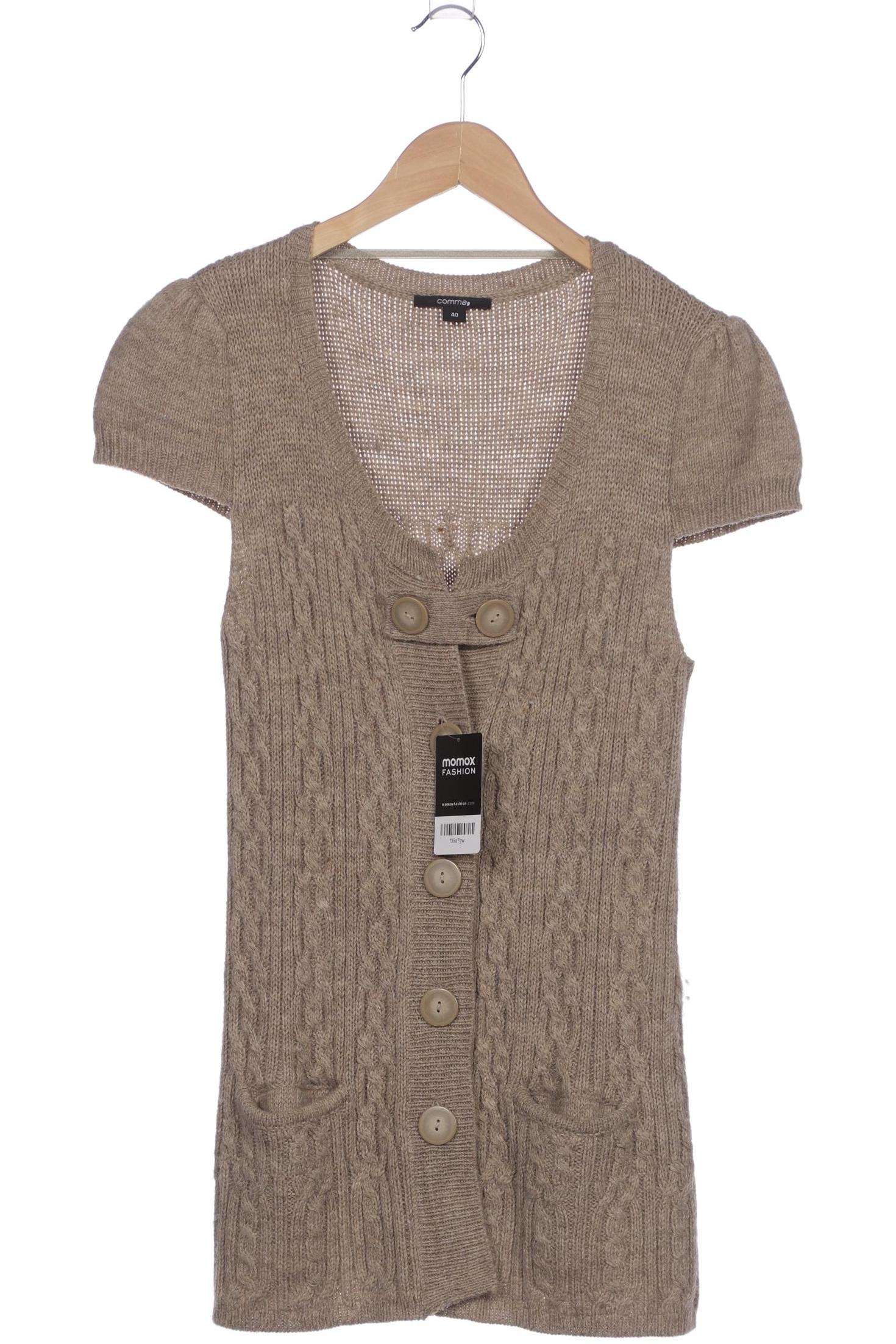 

Comma Damen Strickjacke, beige, Gr. 40