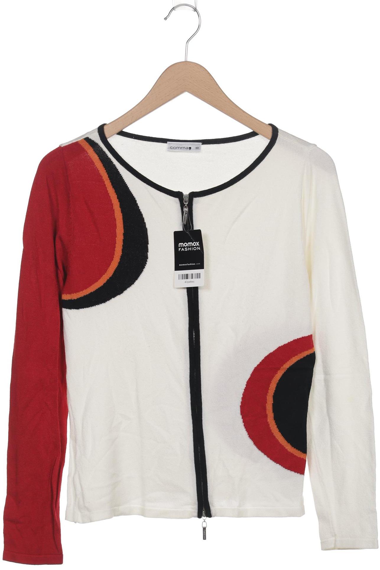 

Comma Damen Strickjacke, weiß, Gr. 40