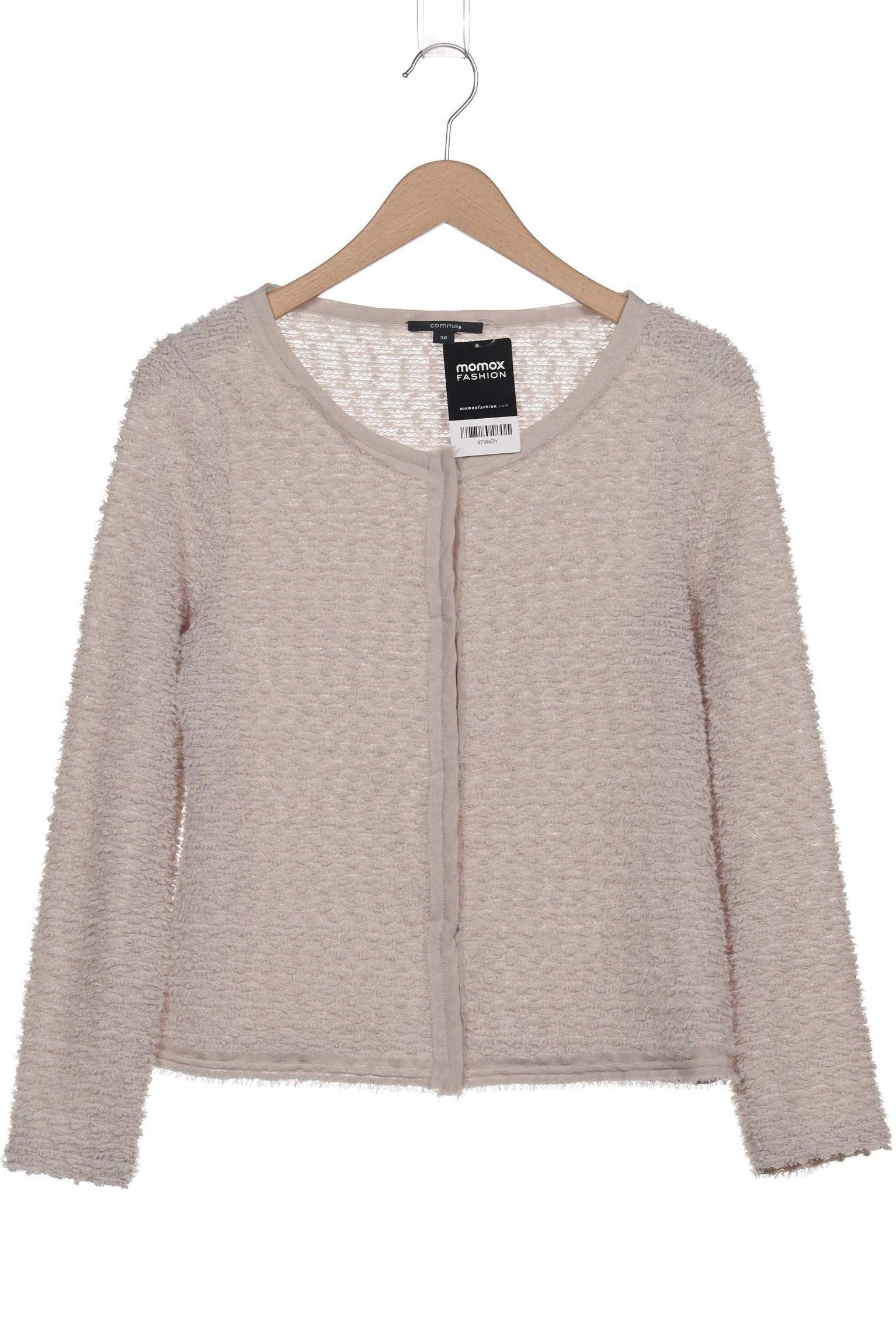 

Comma Damen Strickjacke, beige, Gr. 38