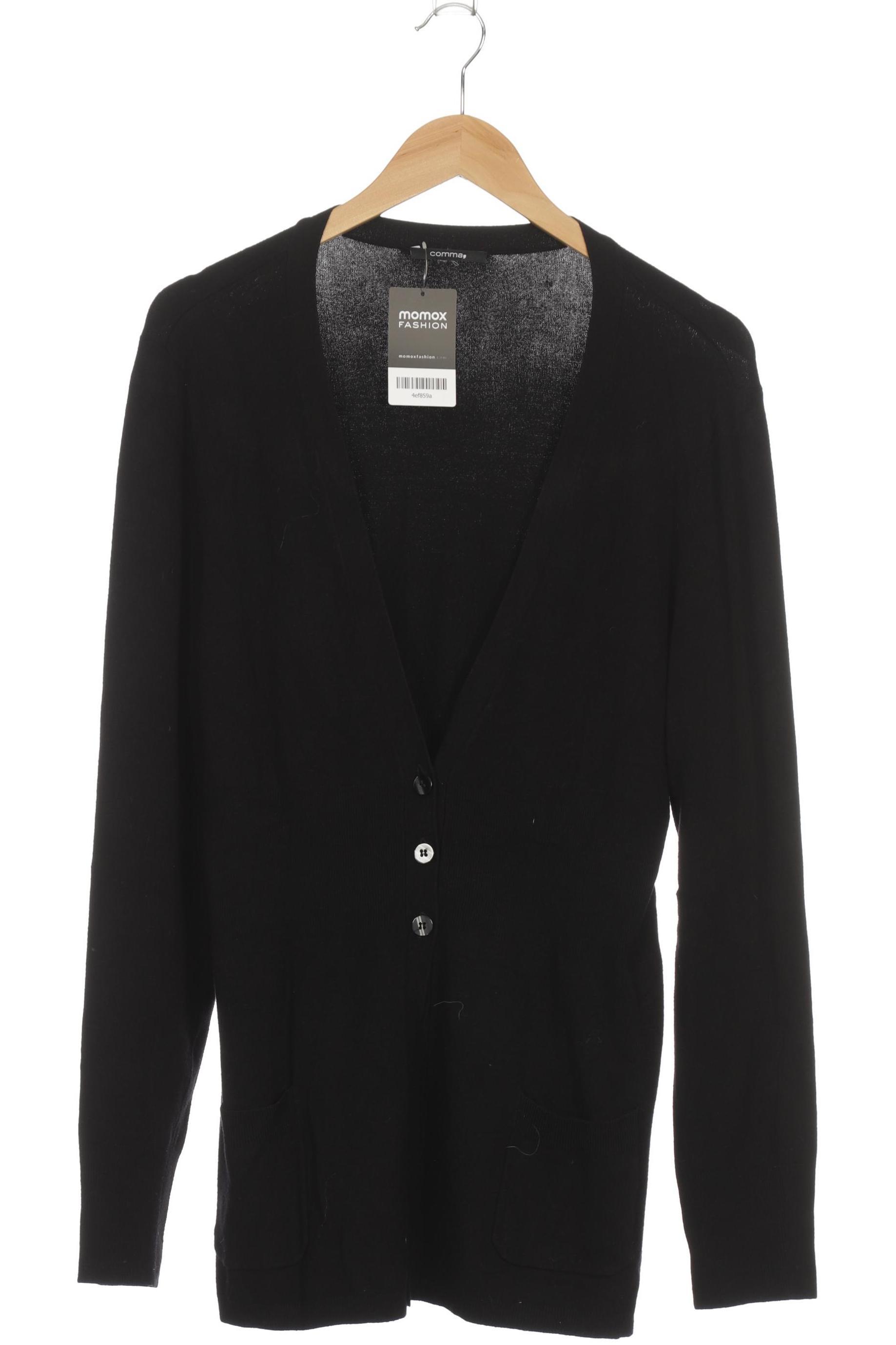 

Comma Damen Strickjacke, schwarz, Gr. 44