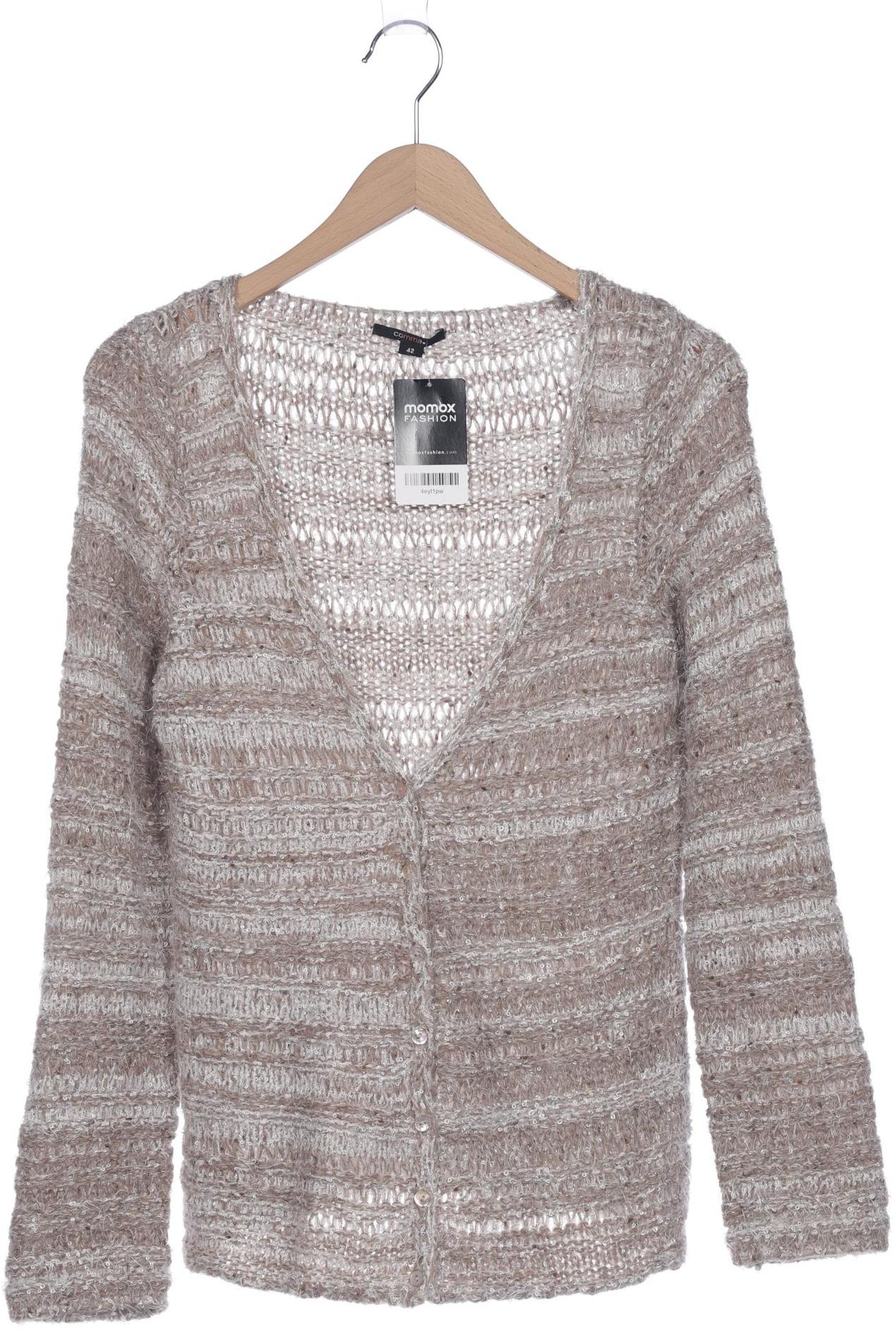 

Comma Damen Strickjacke, beige, Gr. 42
