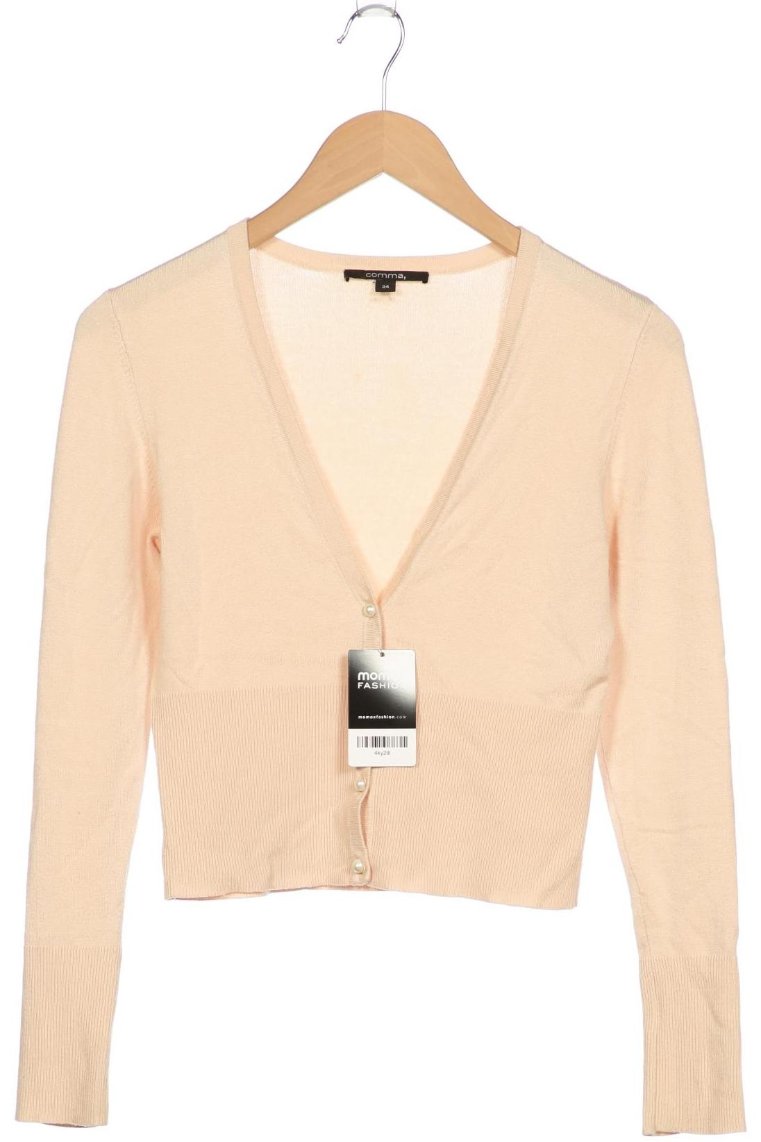 

Comma Damen Strickjacke, beige, Gr. 34