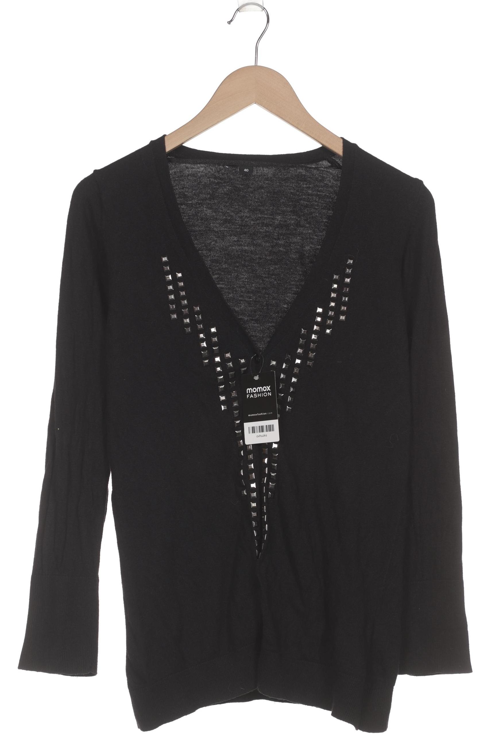 

Comma Damen Strickjacke, schwarz, Gr. 40