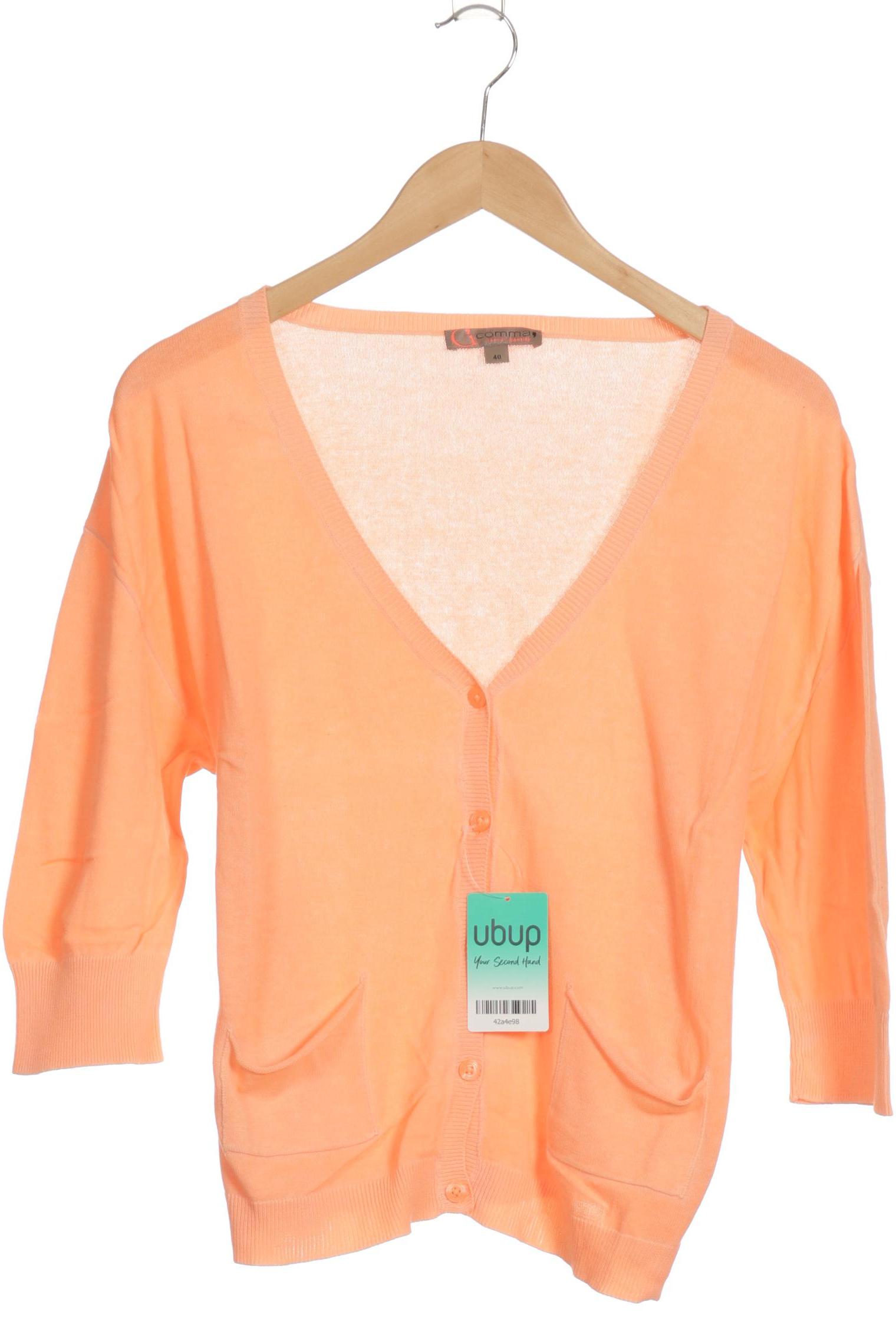 

Comma Damen Strickjacke, orange, Gr. 40