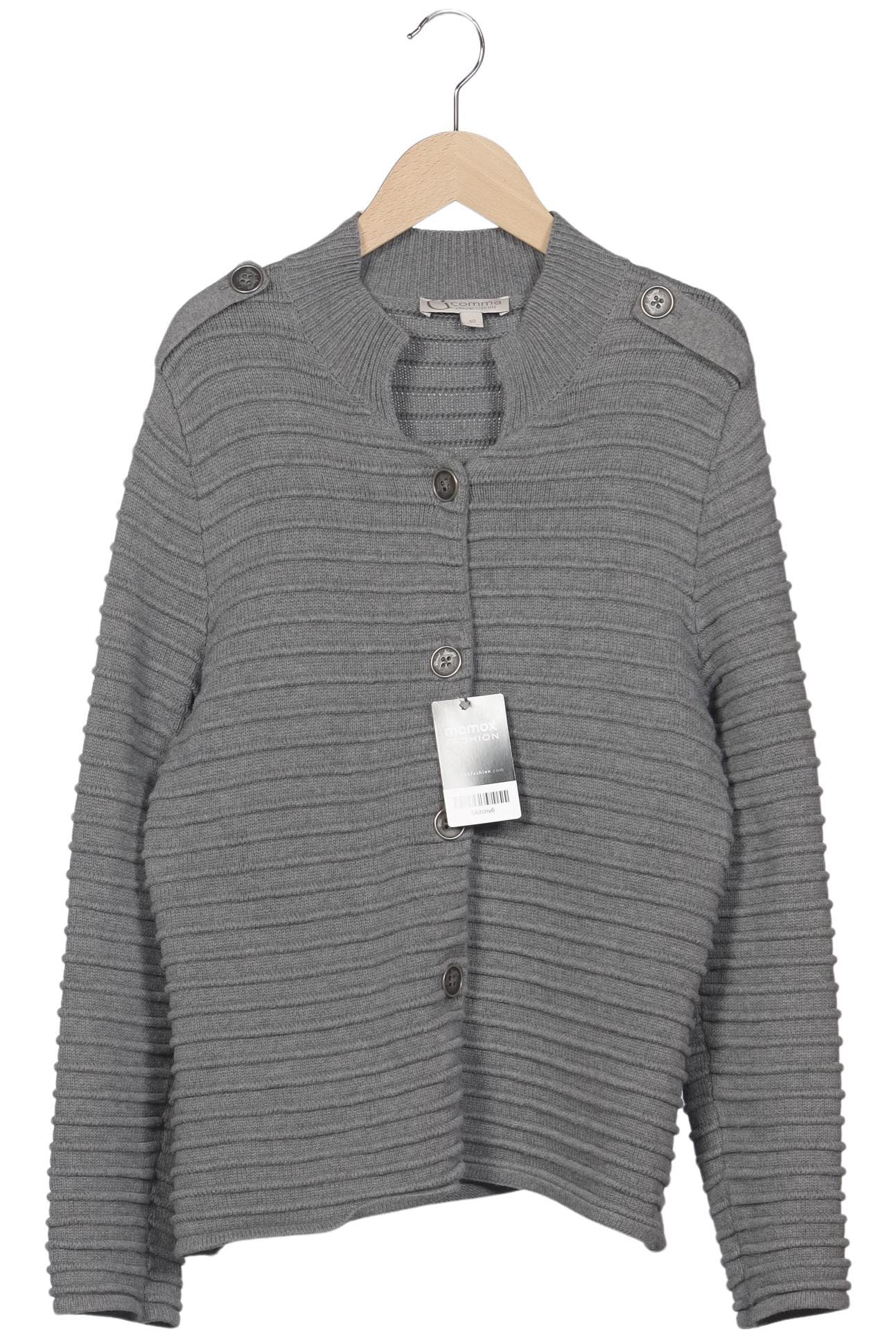 

Comma Damen Strickjacke, grau, Gr. 40