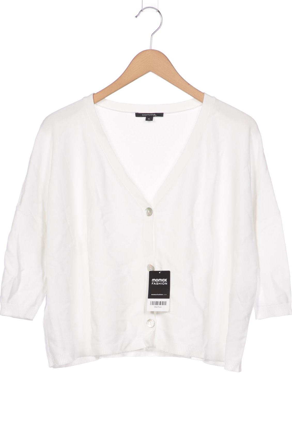 

Comma Damen Strickjacke, weiß, Gr. 44