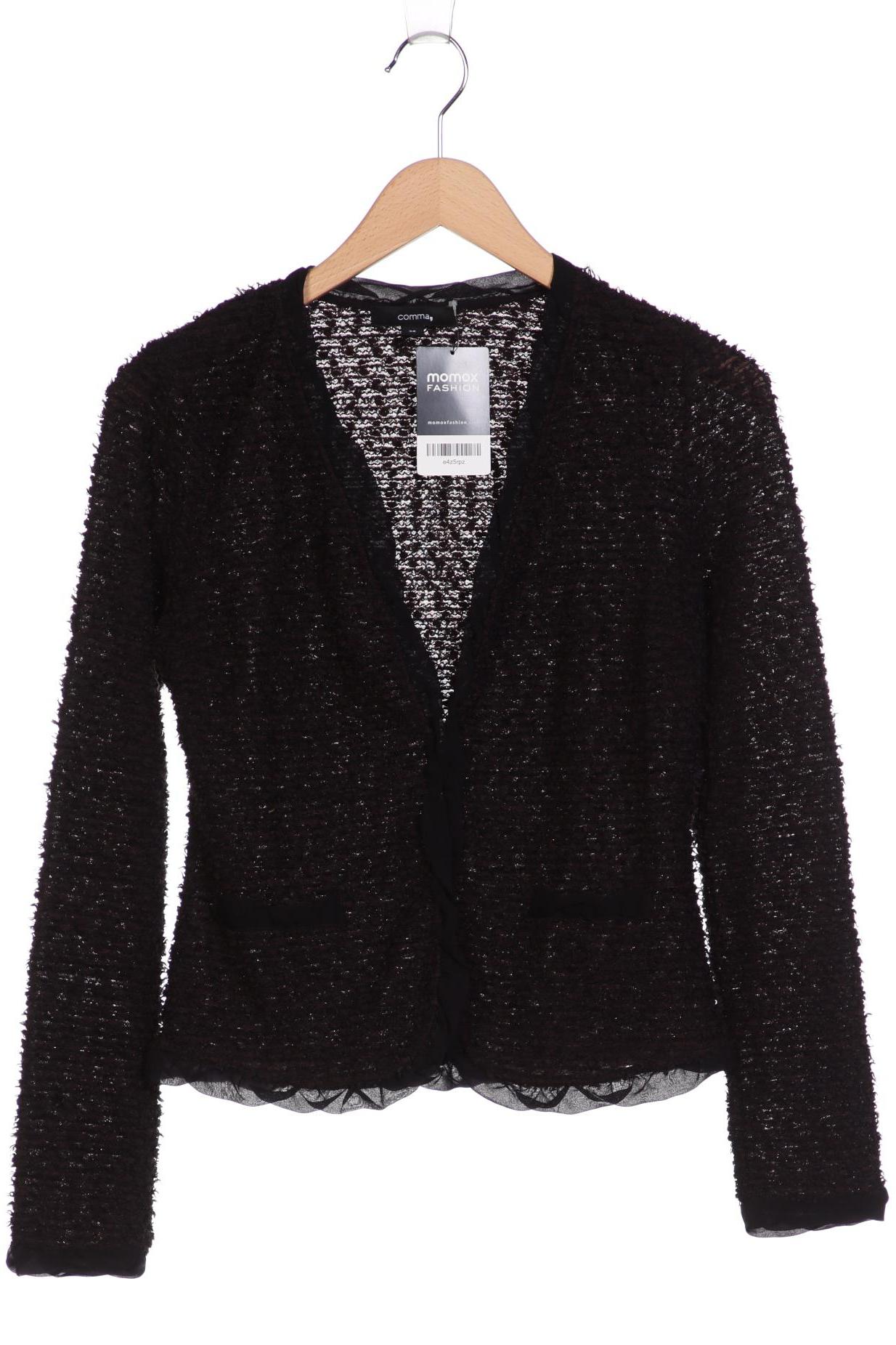 

Comma Damen Strickjacke, schwarz, Gr. 36