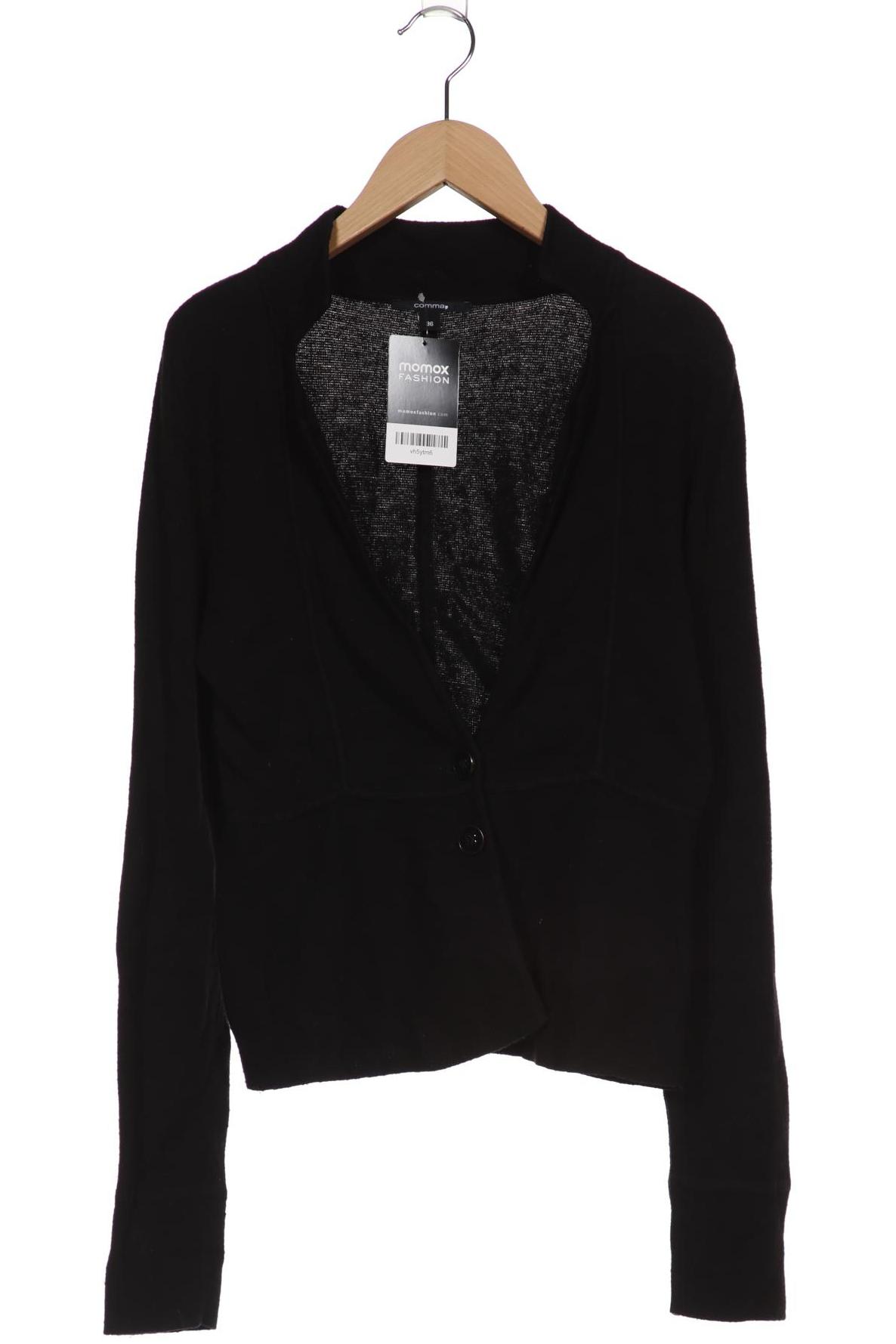 

Comma Damen Strickjacke, schwarz, Gr. 36