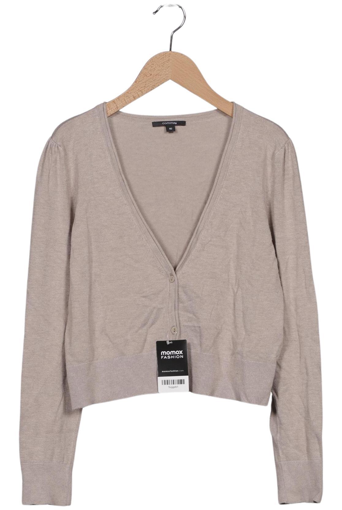 

Comma Damen Strickjacke, beige, Gr. 40