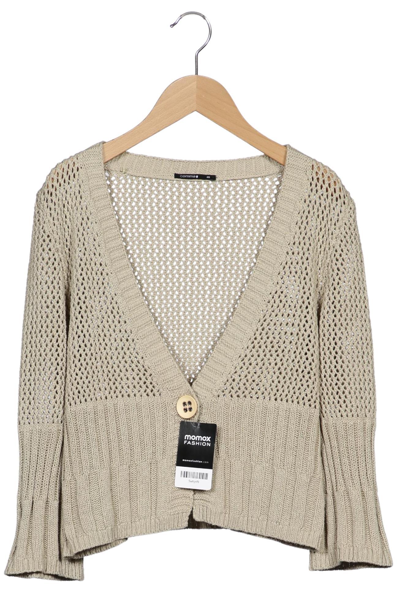 

Comma Damen Strickjacke, beige, Gr. 40