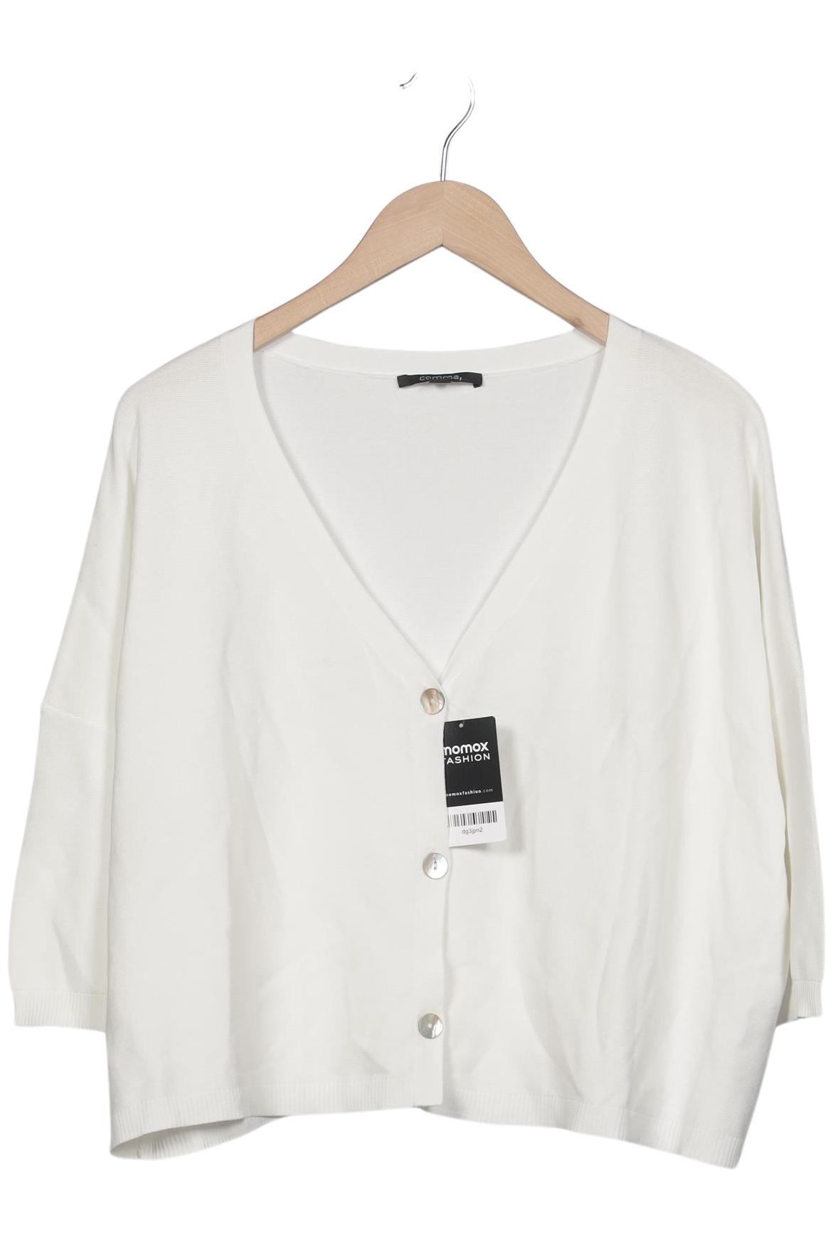 

Comma Damen Strickjacke, weiß, Gr. 42