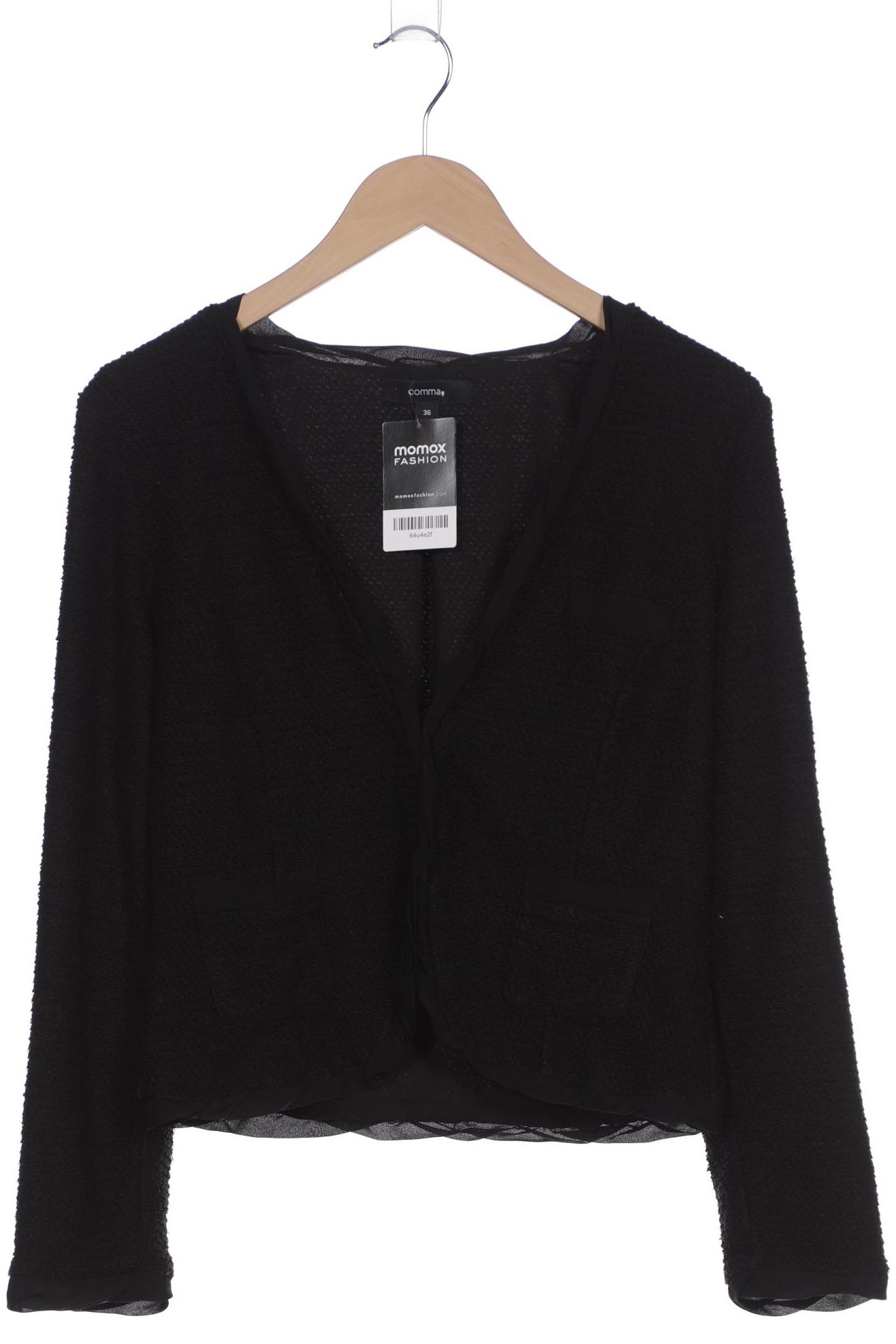 

Comma Damen Strickjacke, schwarz, Gr. 36