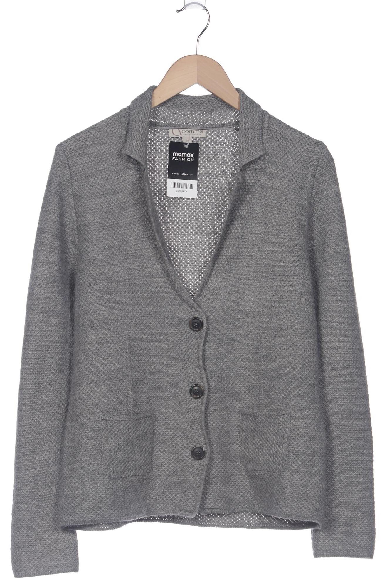 

Comma Damen Strickjacke, grau, Gr. 38