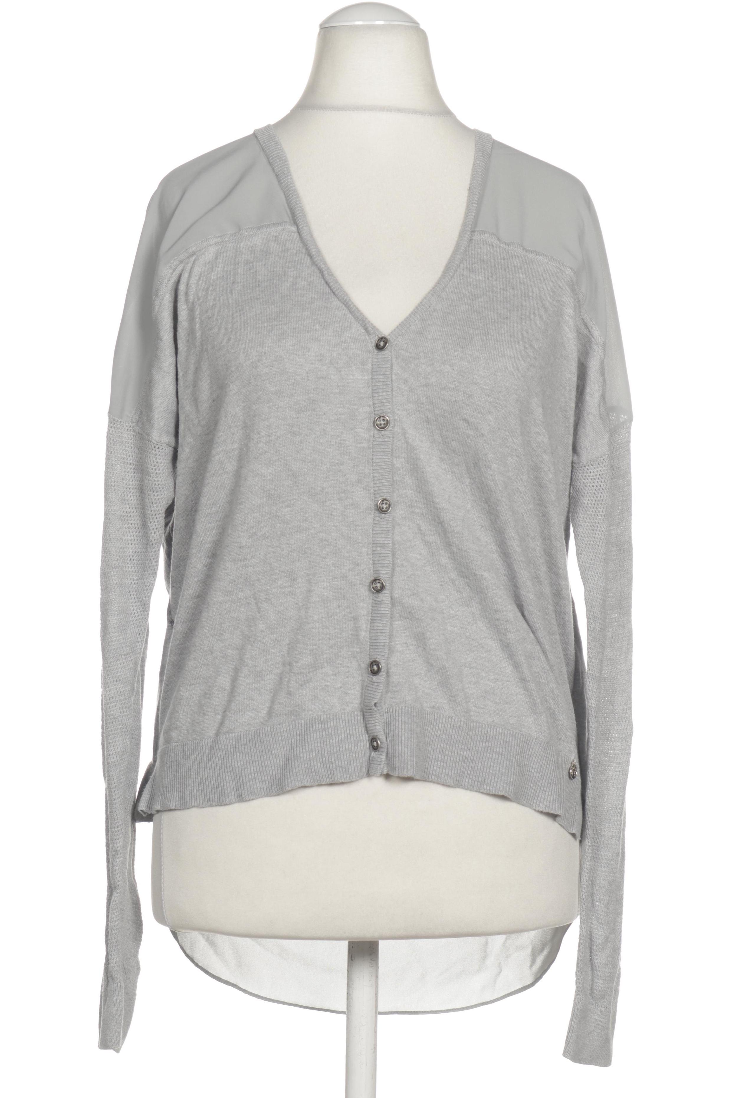 

Comma Damen Strickjacke, grau, Gr. 38