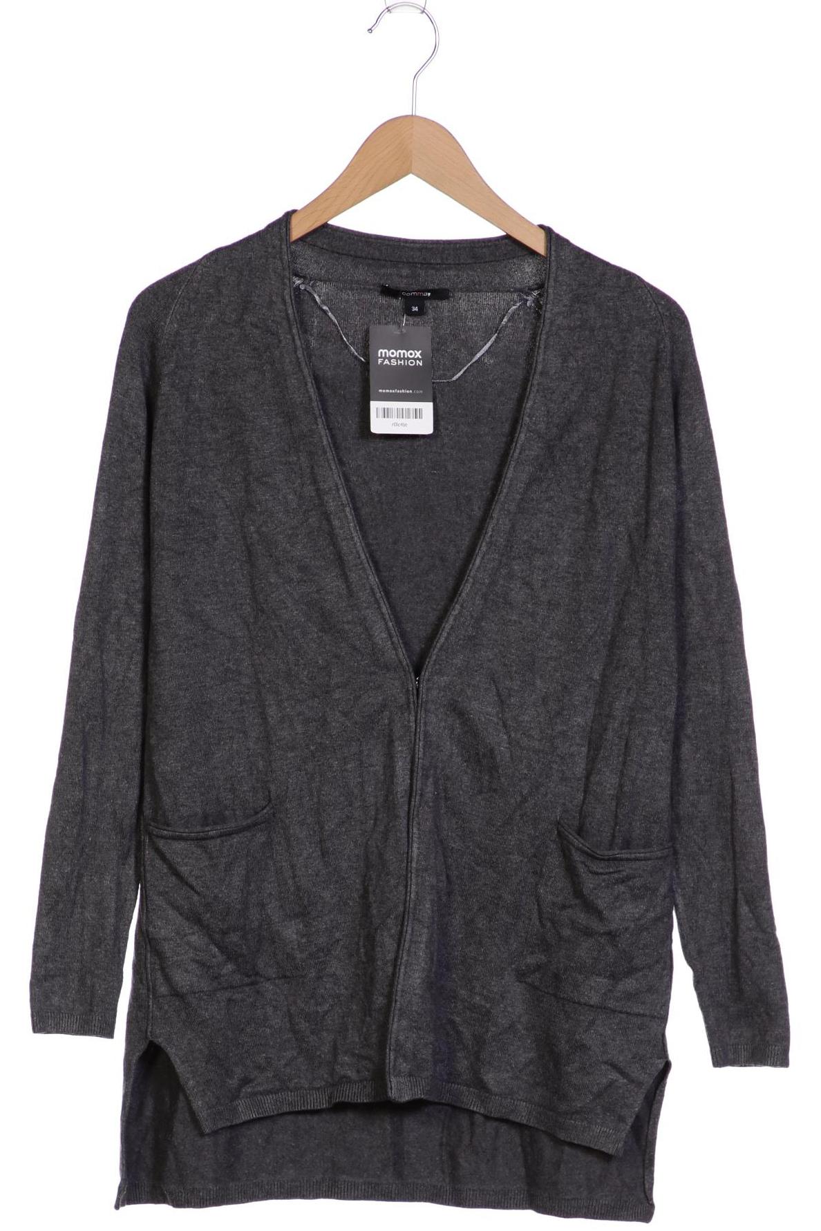 

Comma Damen Strickjacke, grau, Gr. 34