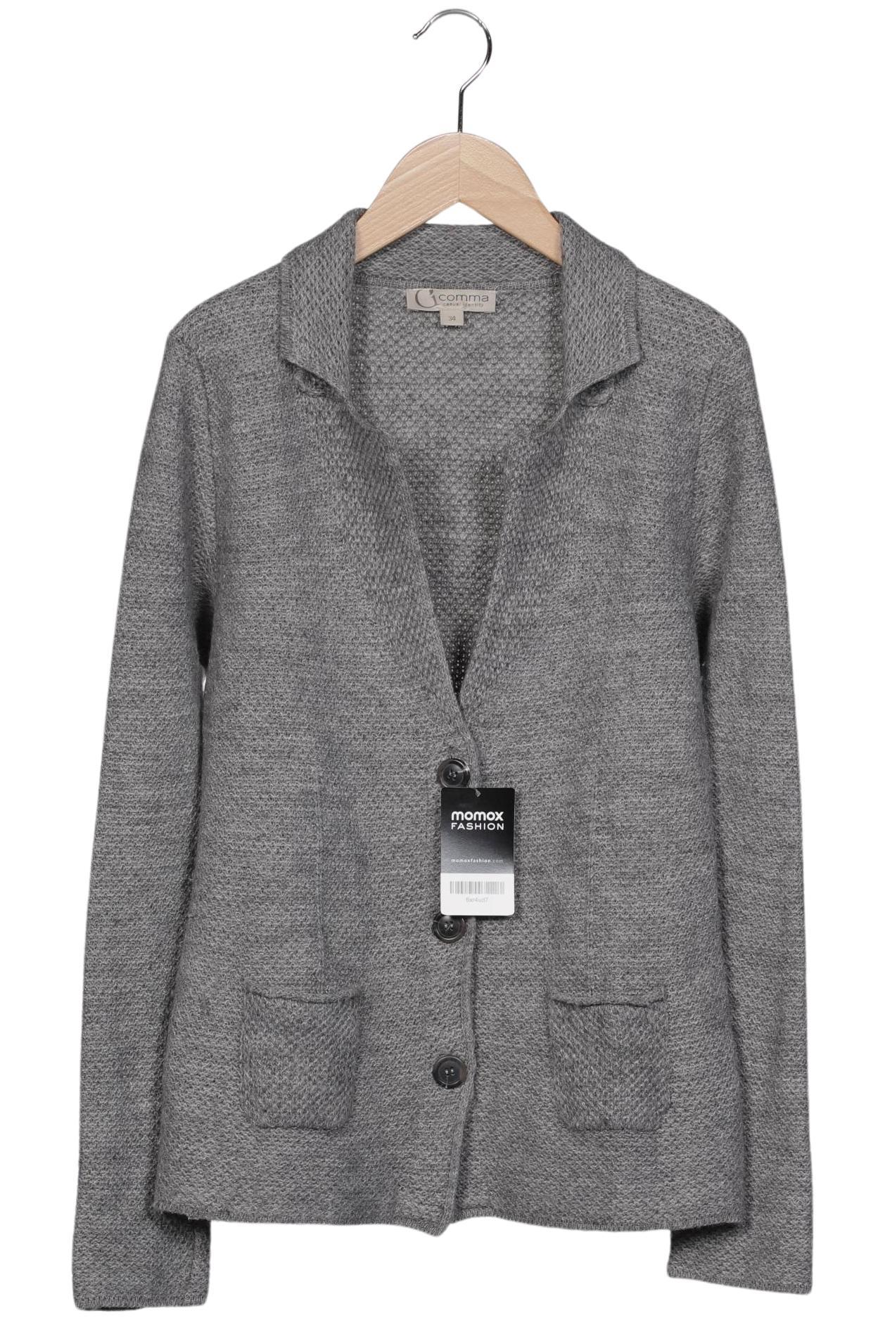 

Comma Damen Strickjacke, grau, Gr. 34