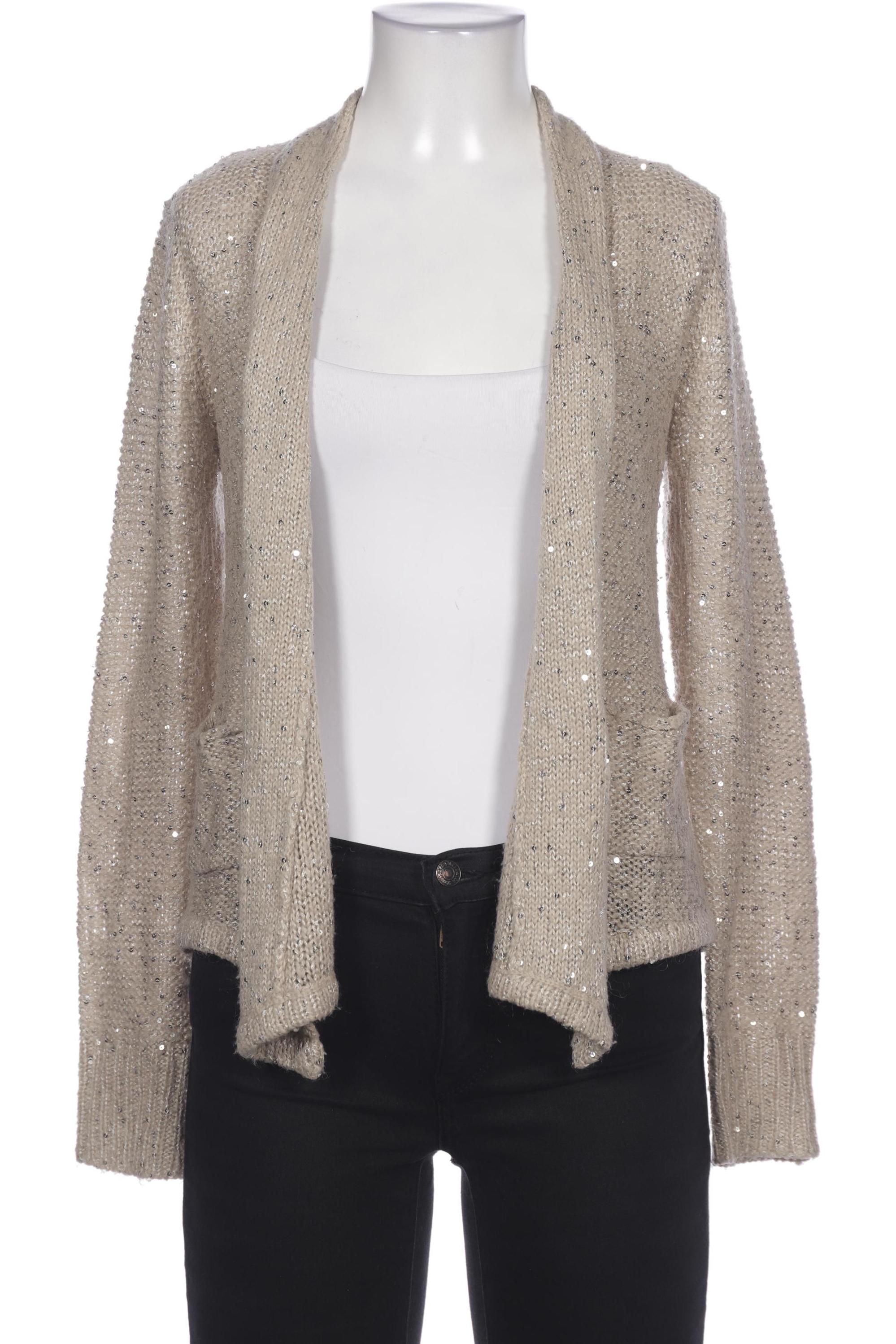 

Comma Damen Strickjacke, beige, Gr. 38
