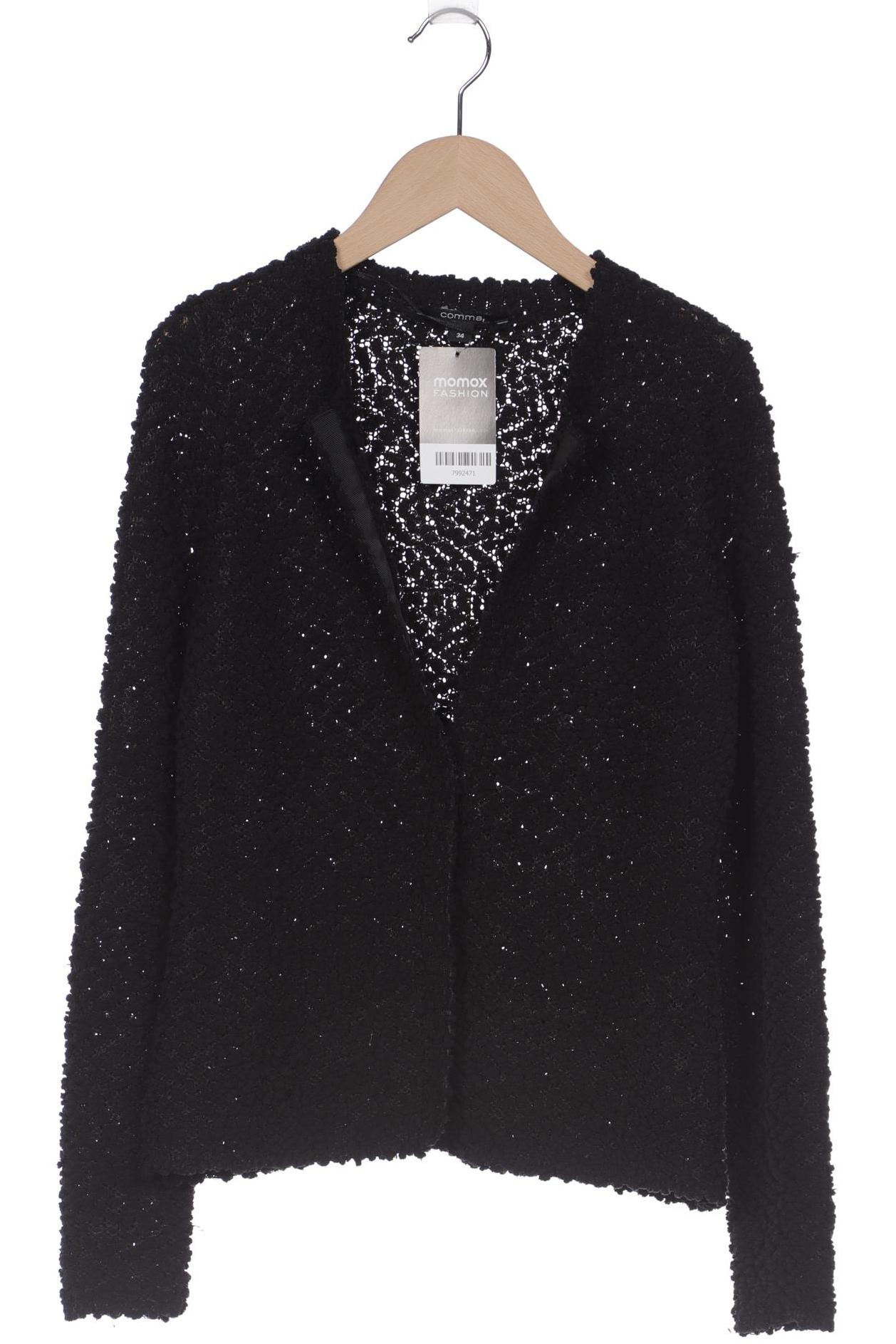 

Comma Damen Strickjacke, schwarz, Gr. 34