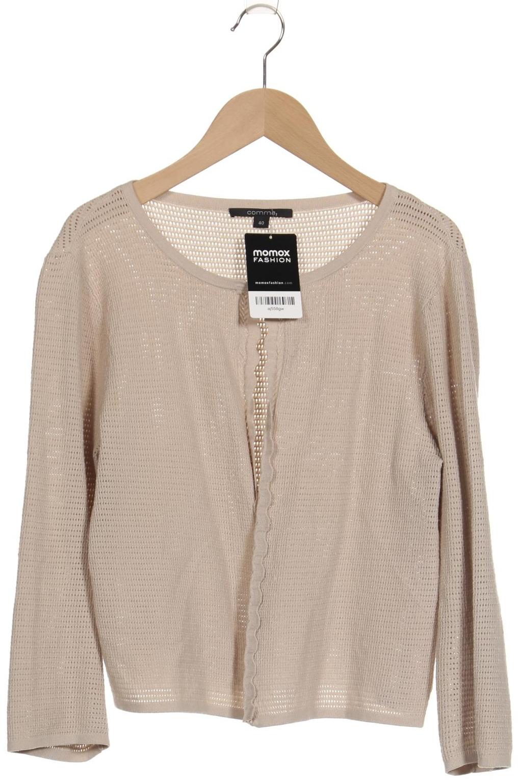 

Comma Damen Strickjacke, beige, Gr. 40