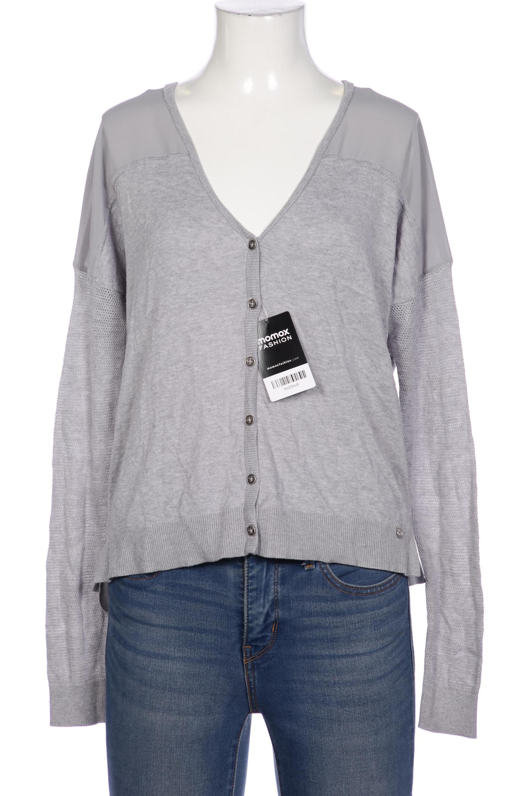 

Comma Damen Strickjacke, grau, Gr. 36