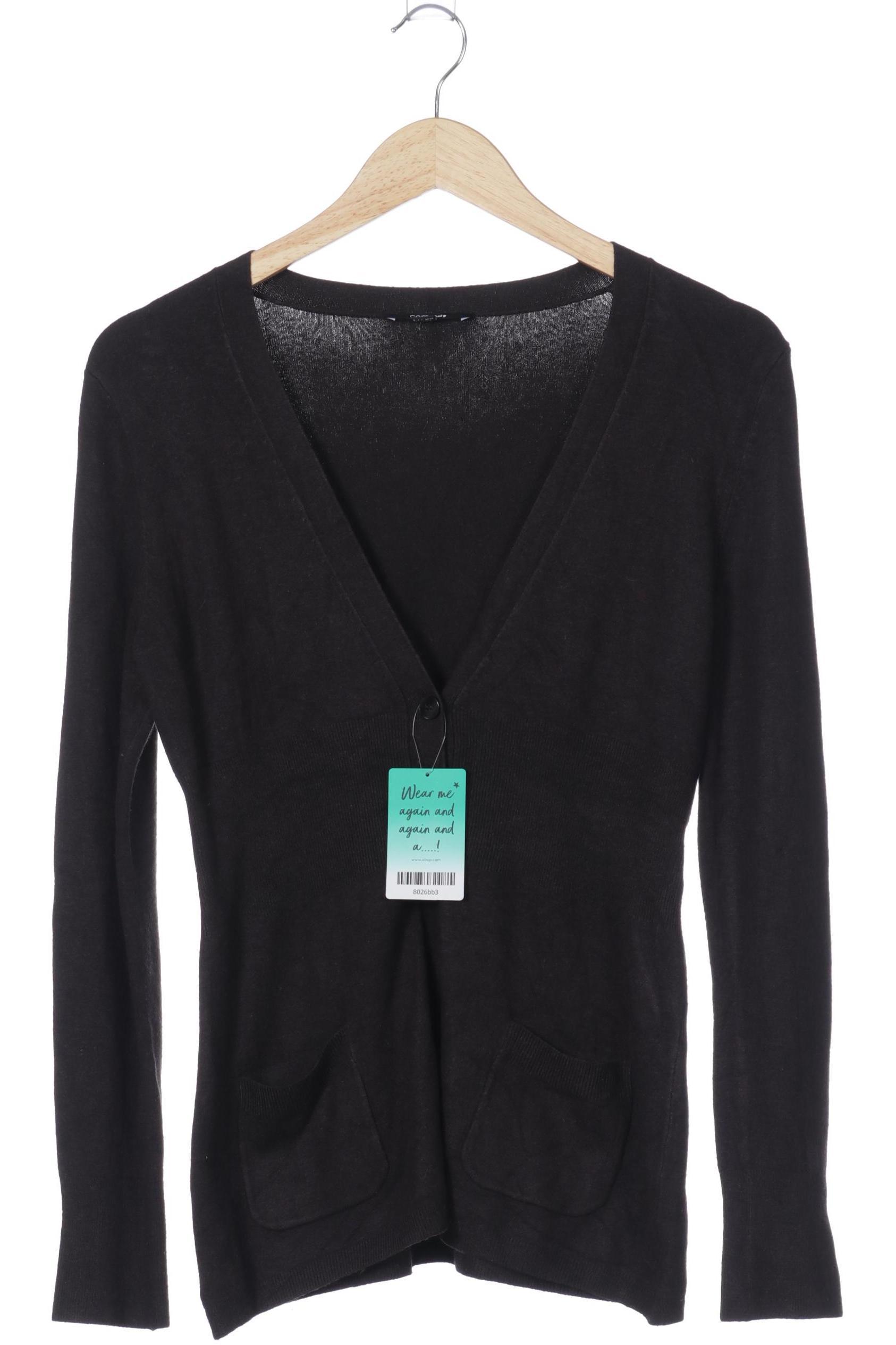 

Comma Damen Strickjacke, schwarz, Gr. 34