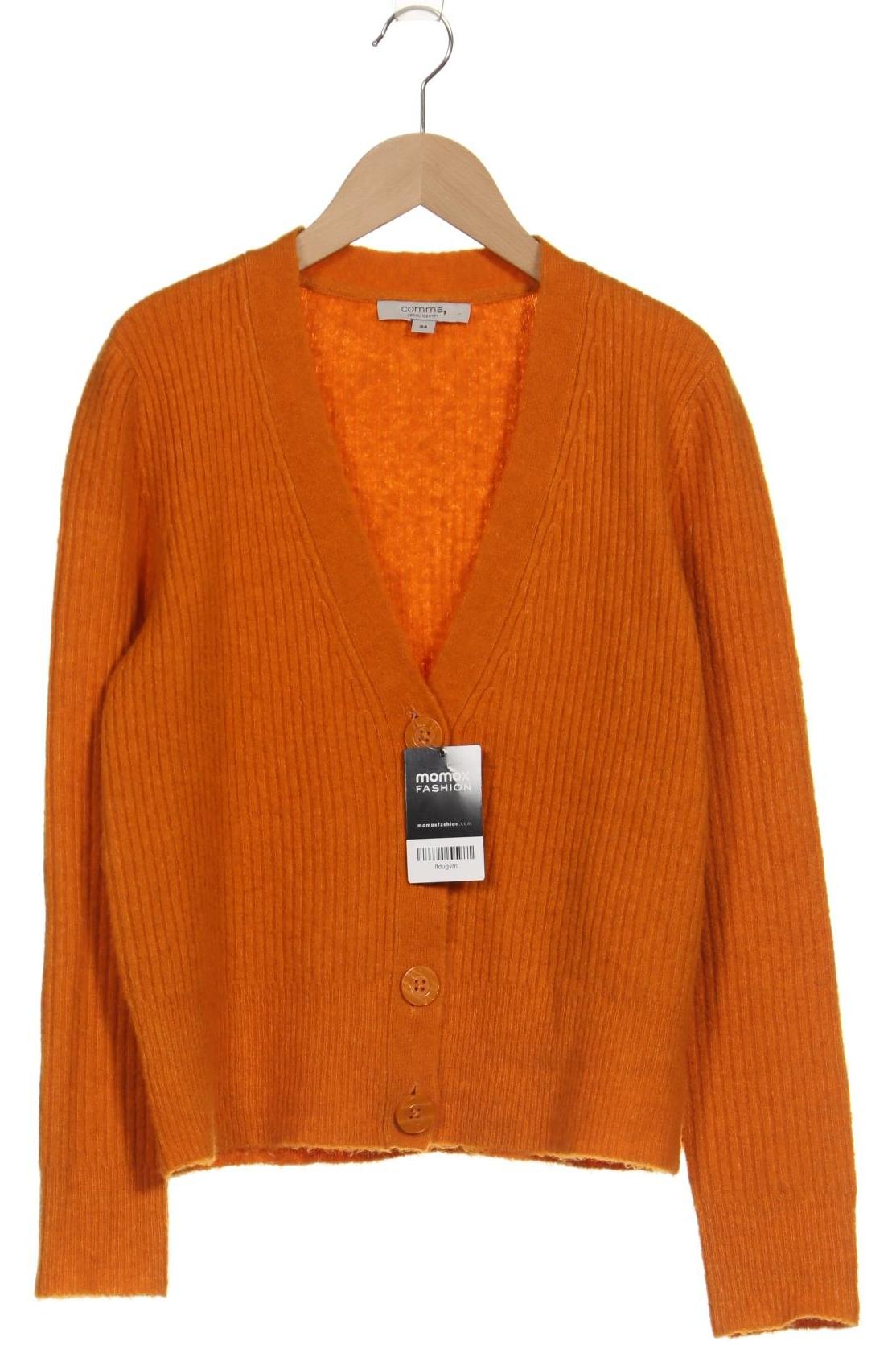 

Comma Damen Strickjacke, orange, Gr. 34