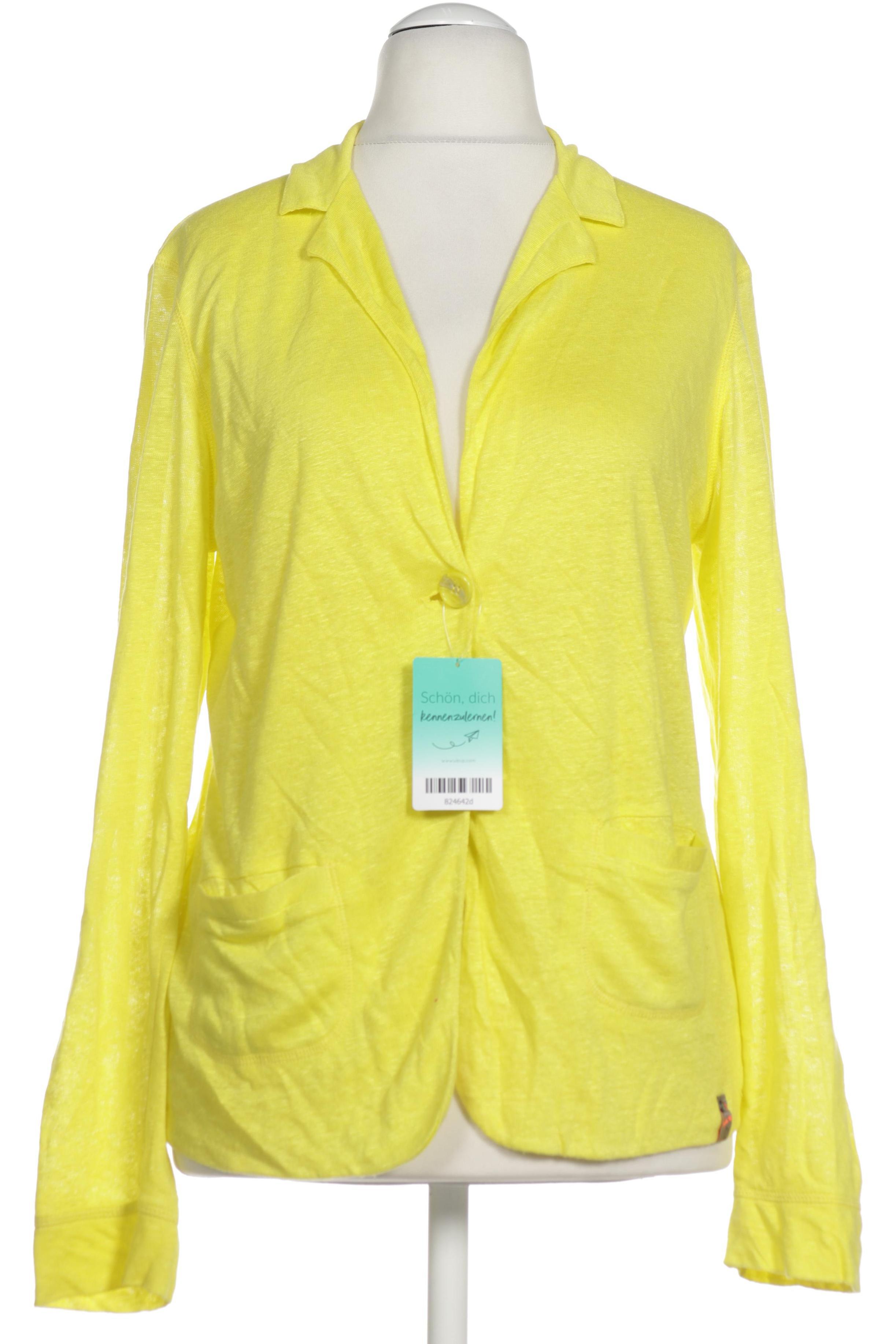 

Comma Damen Strickjacke, gelb, Gr. 38