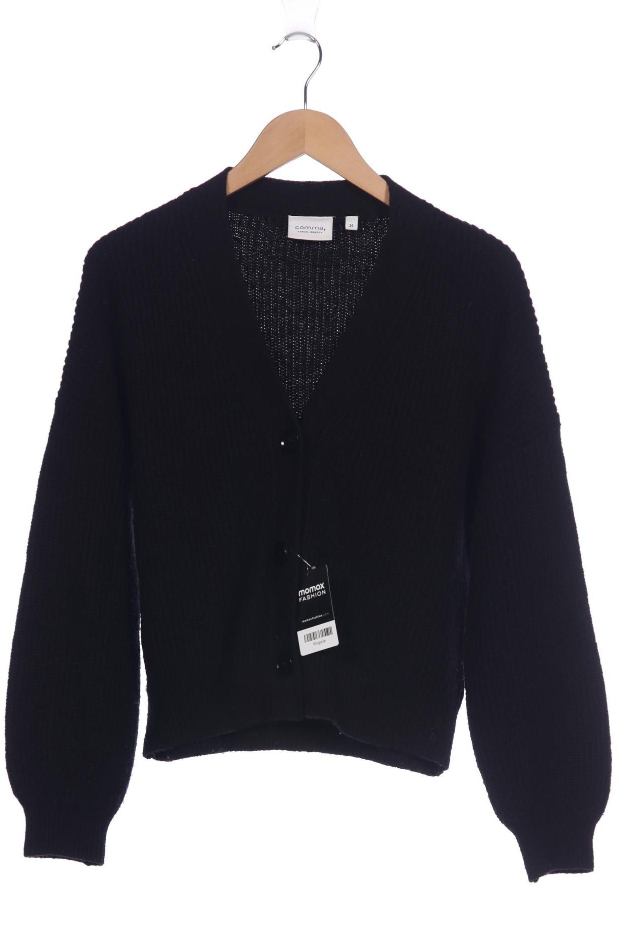 

Comma Damen Strickjacke, schwarz, Gr. 34