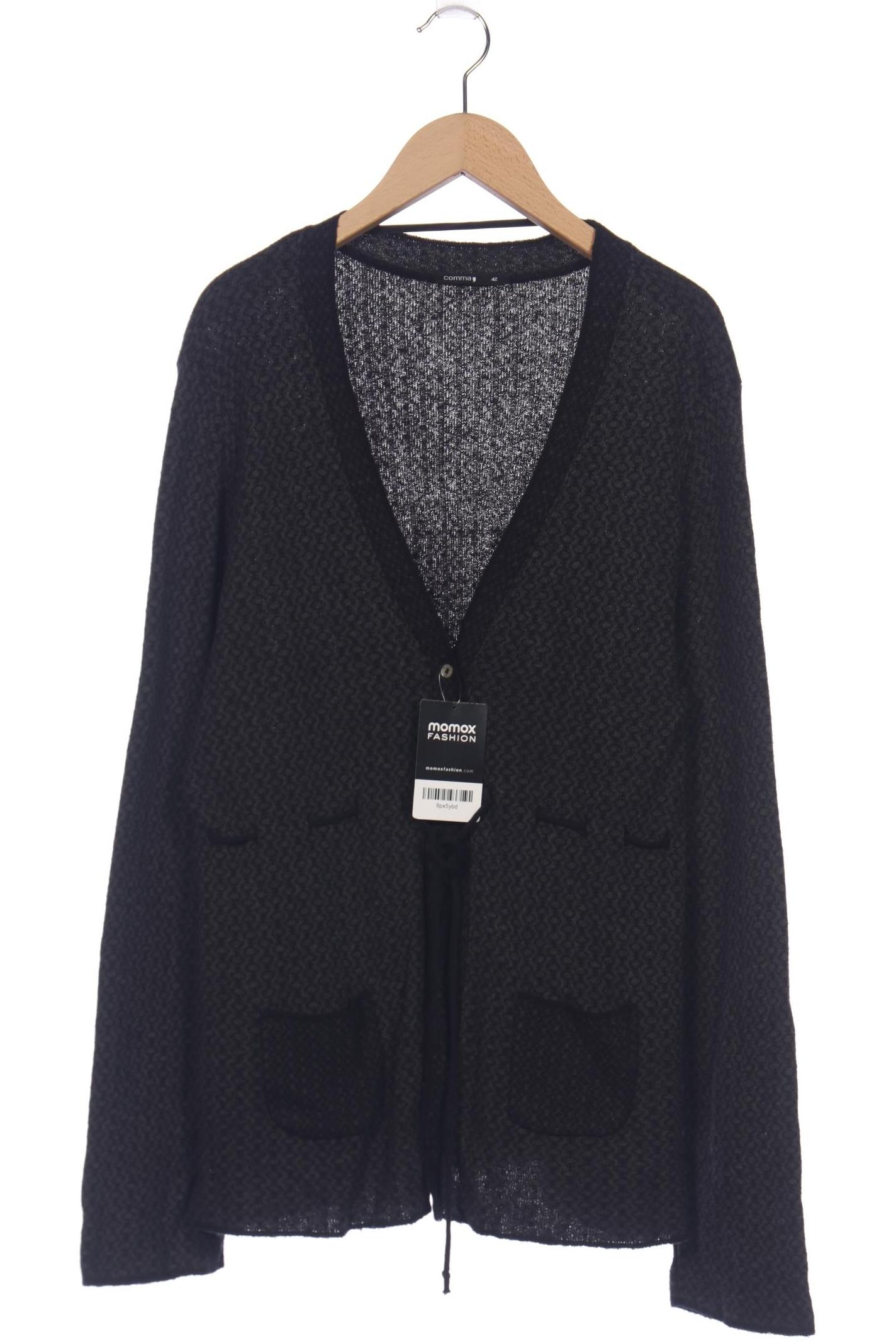 

Comma Damen Strickjacke, schwarz, Gr. 42