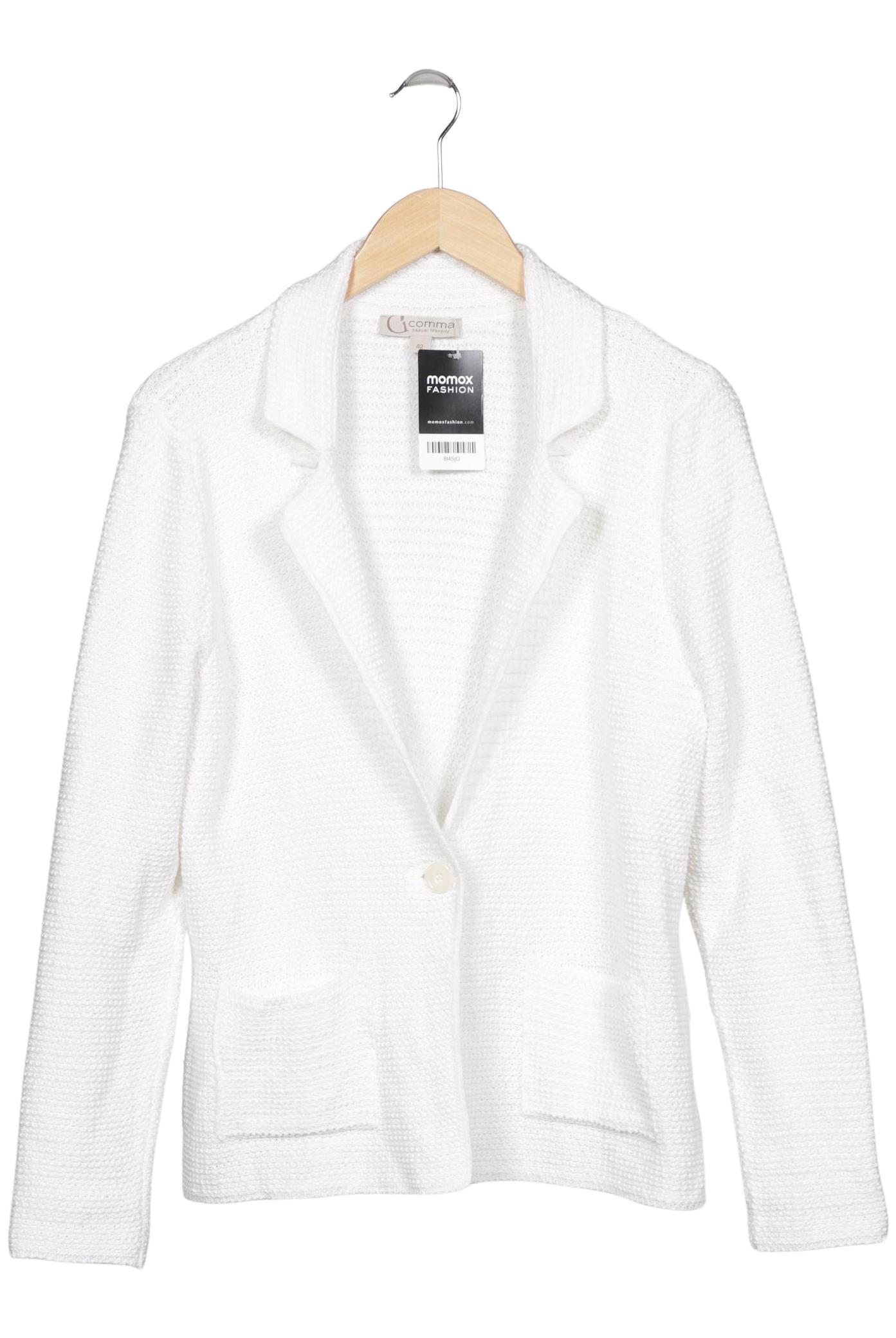 

Comma Damen Strickjacke, weiß, Gr. 42