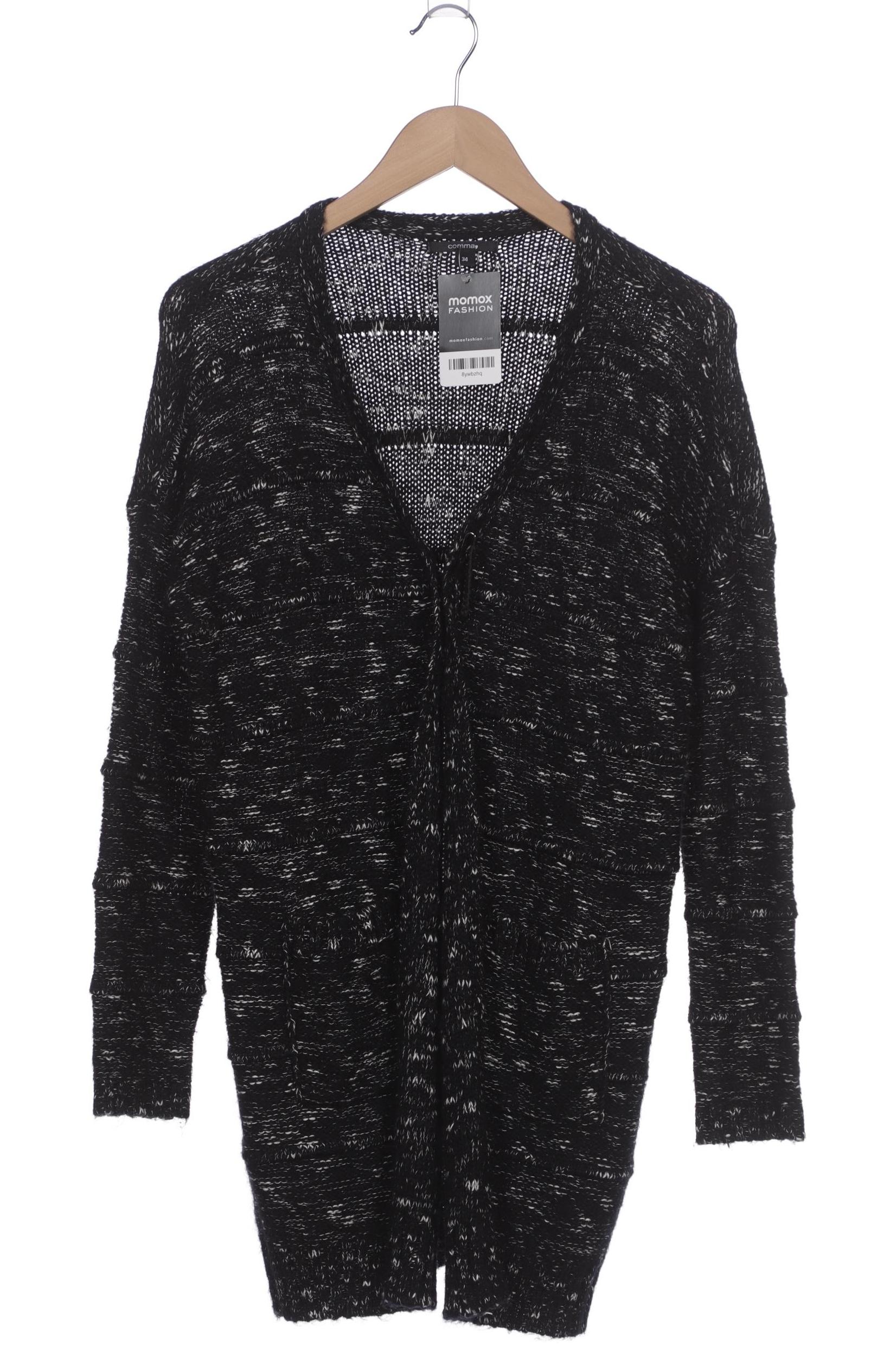 

Comma Damen Strickjacke, schwarz, Gr. 34