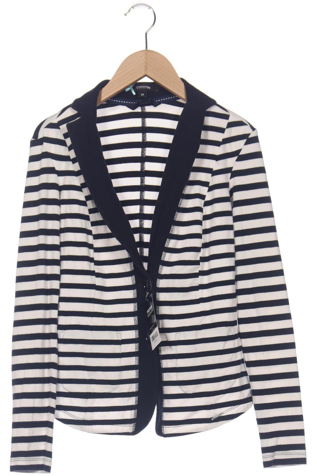 

Comma Damen Strickjacke, weiß, Gr. 34