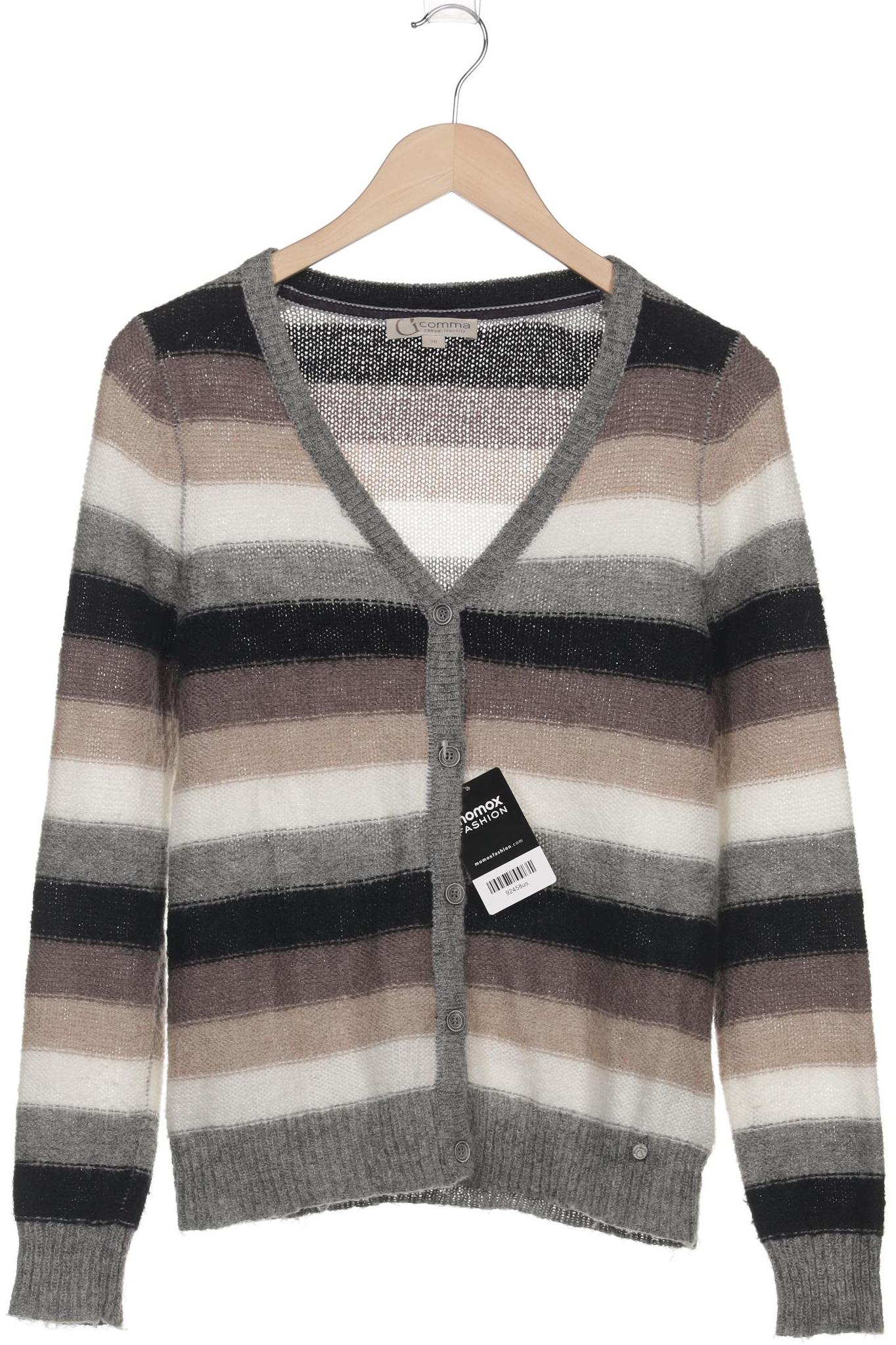 

Comma Damen Strickjacke, grau, Gr. 36