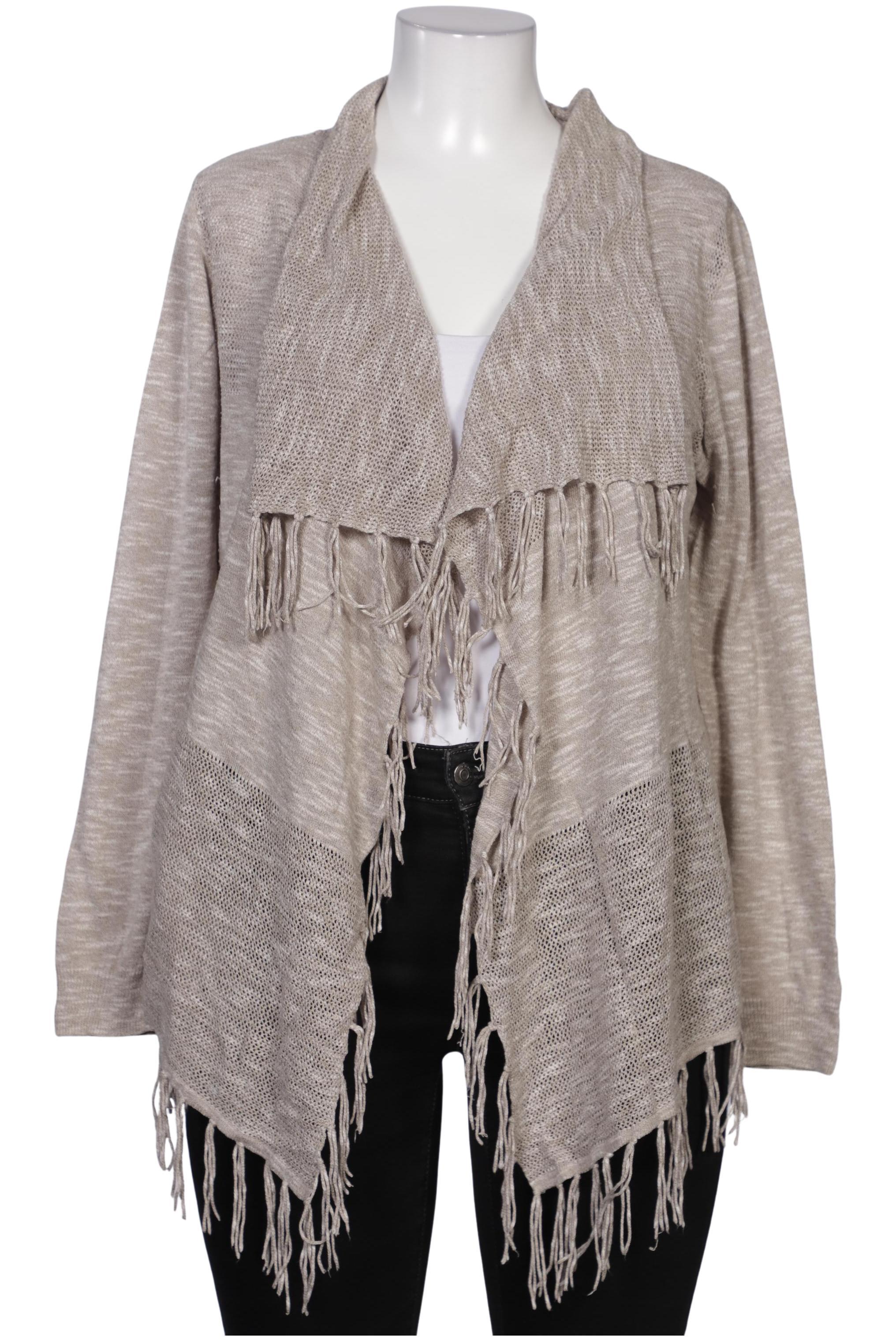 

Comma Damen Strickjacke, beige, Gr. 42