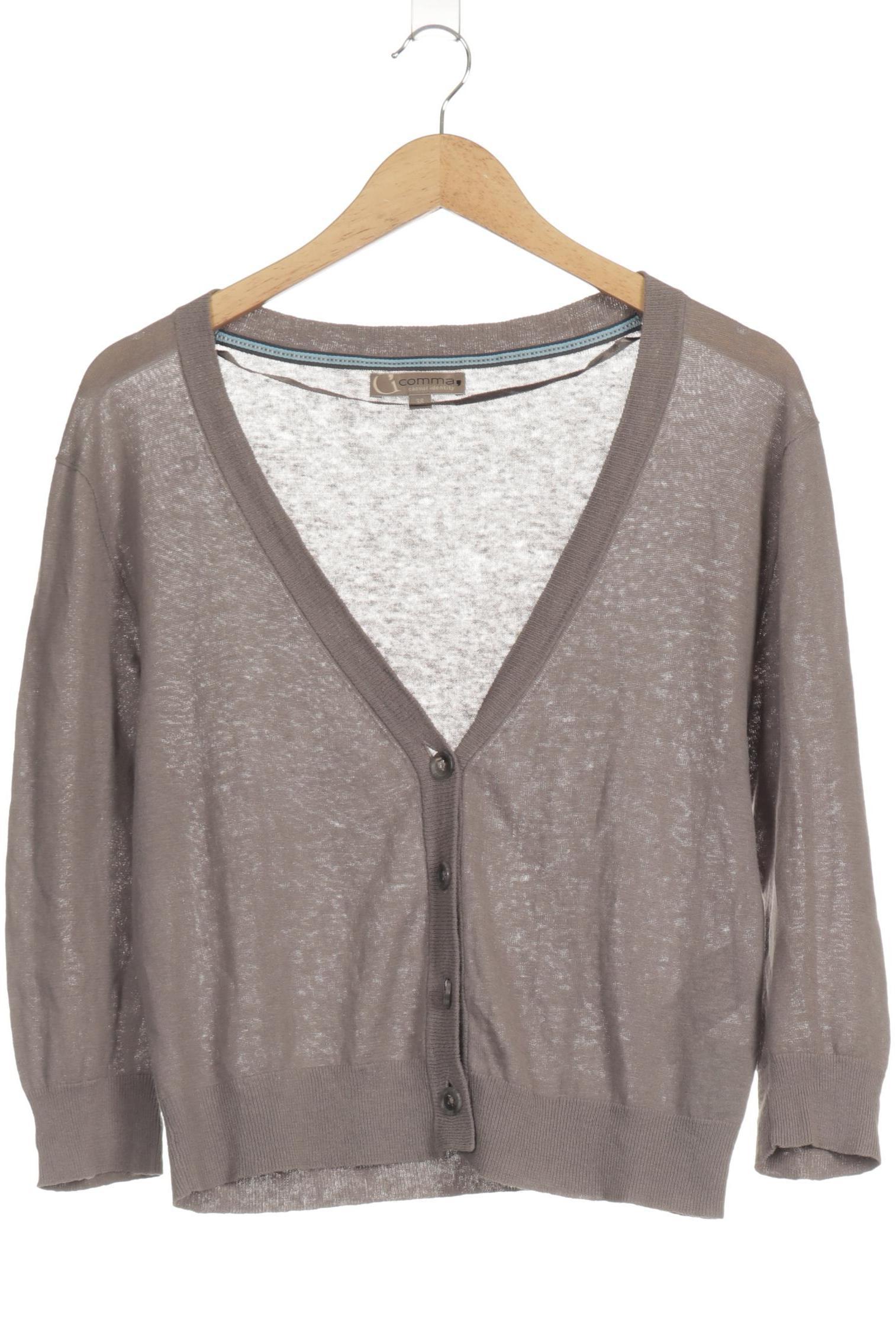 

Comma Damen Strickjacke, grau, Gr. 38