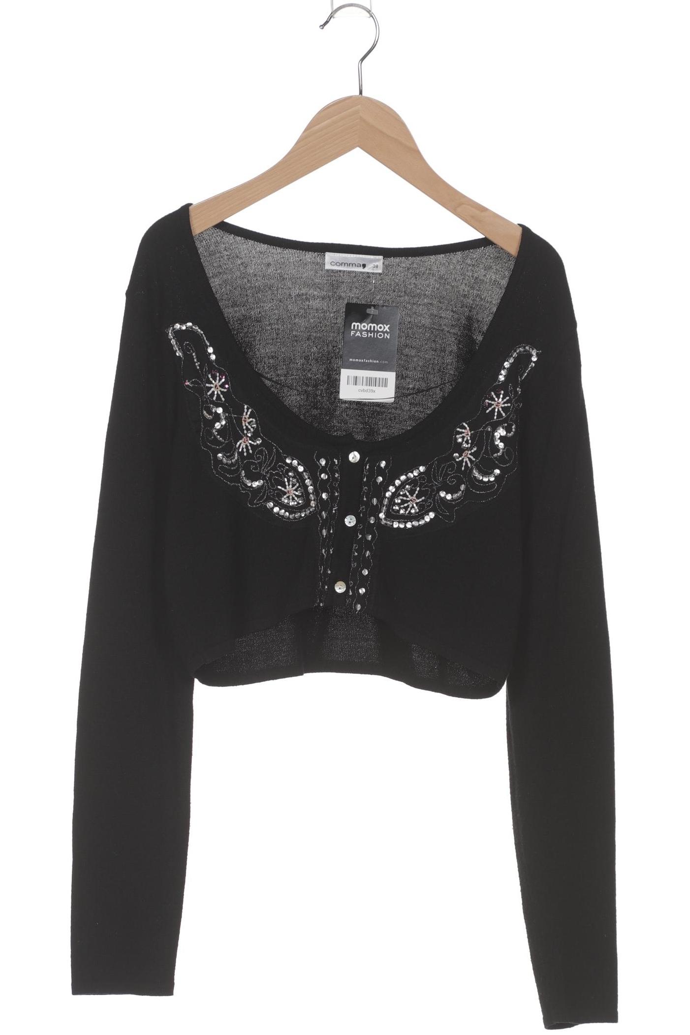 

Comma Damen Strickjacke, schwarz, Gr. 38
