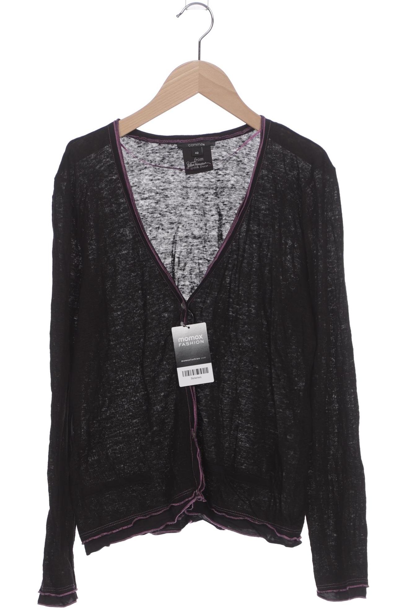 

Comma Damen Strickjacke, schwarz, Gr. 42