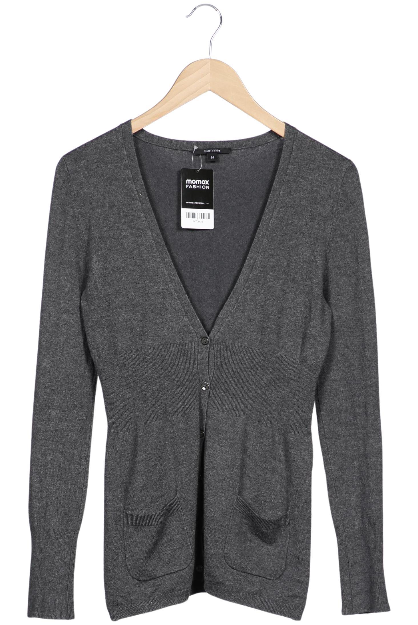 

Comma Damen Strickjacke, grau, Gr. 34