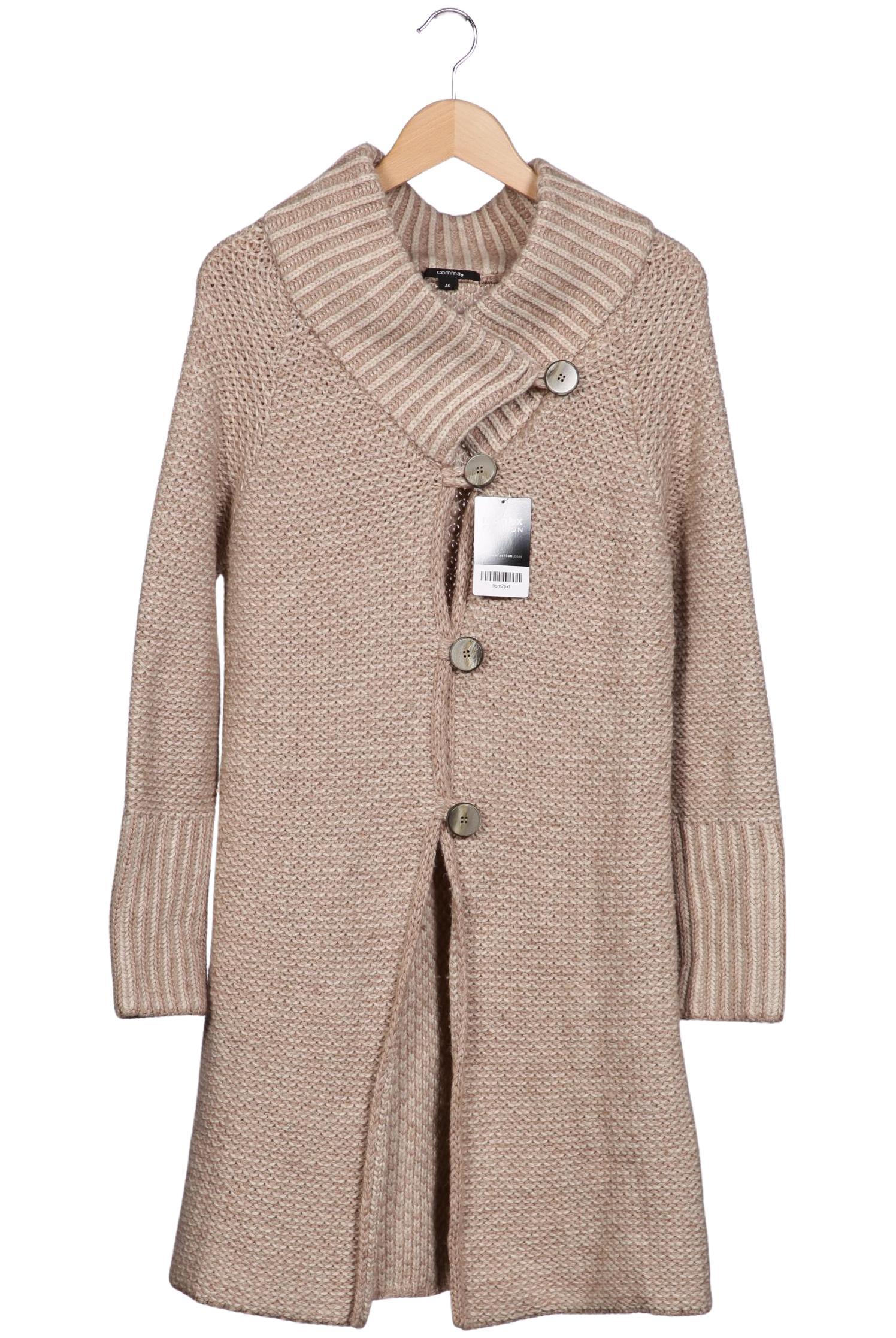 

Comma Damen Strickjacke, beige, Gr. 40