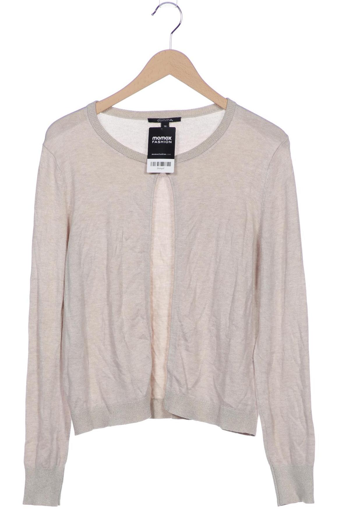

Comma Damen Strickjacke, beige, Gr. 38