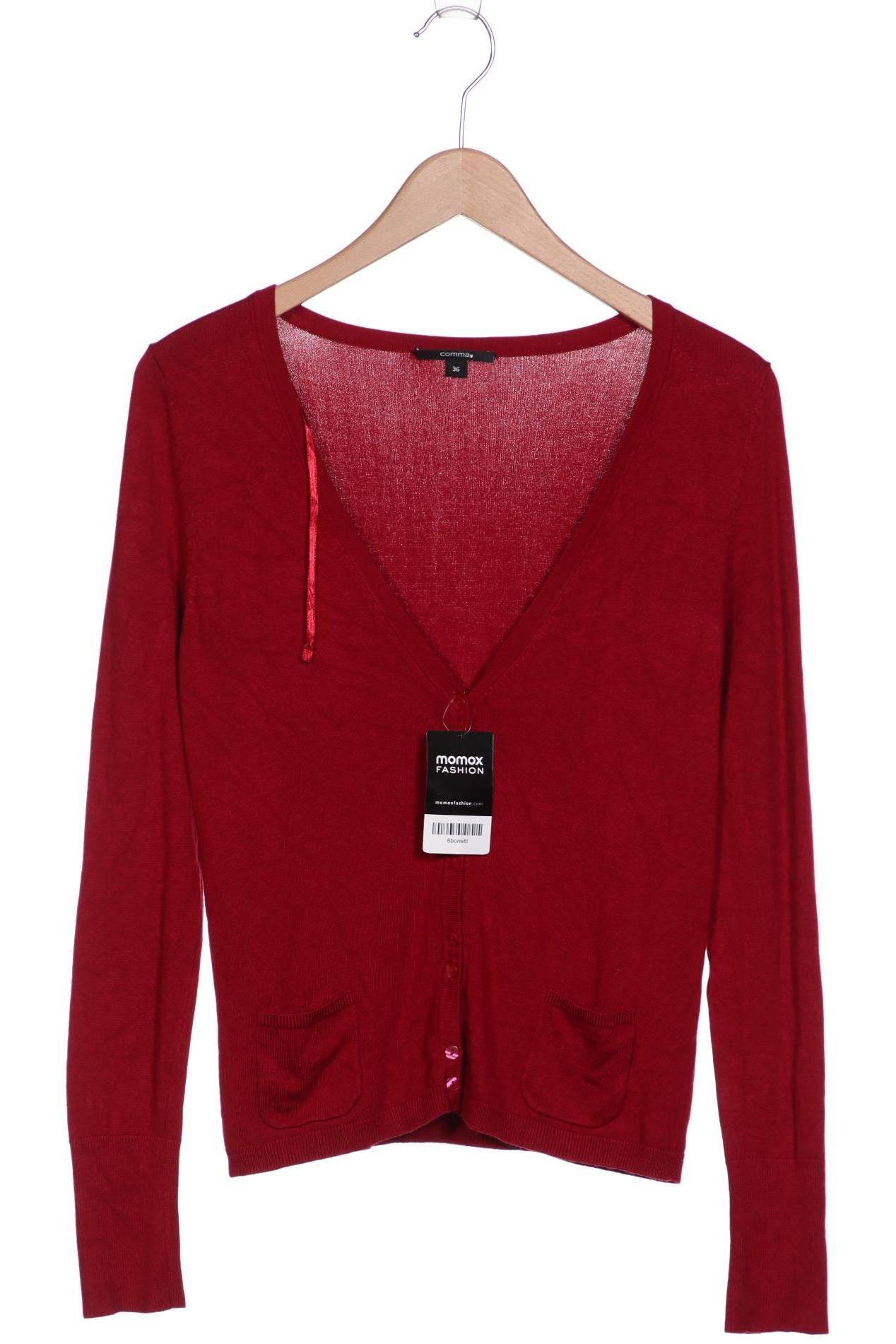 

Comma Damen Strickjacke, bordeaux, Gr. 36