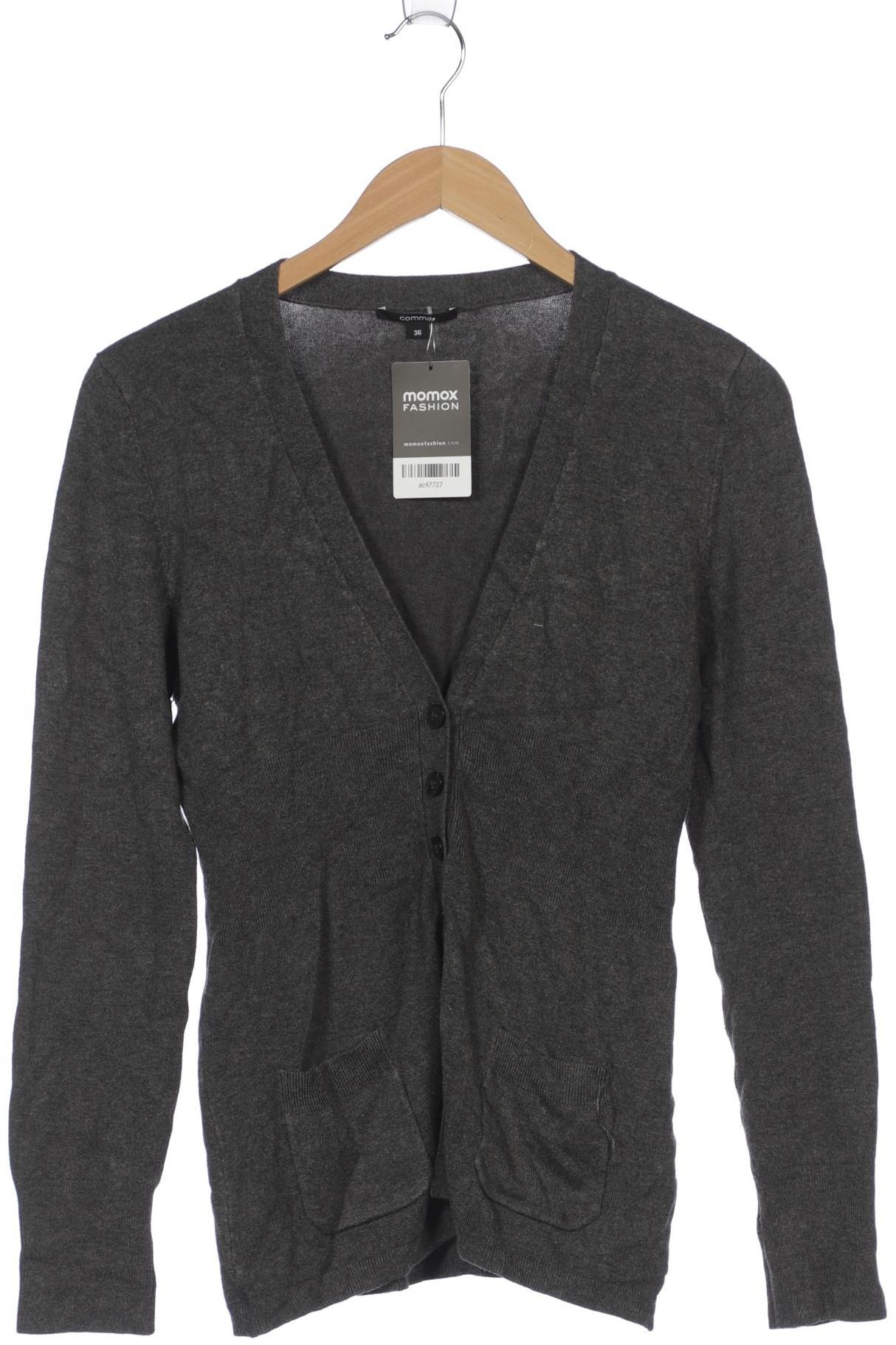 

Comma Damen Strickjacke, grau, Gr. 36