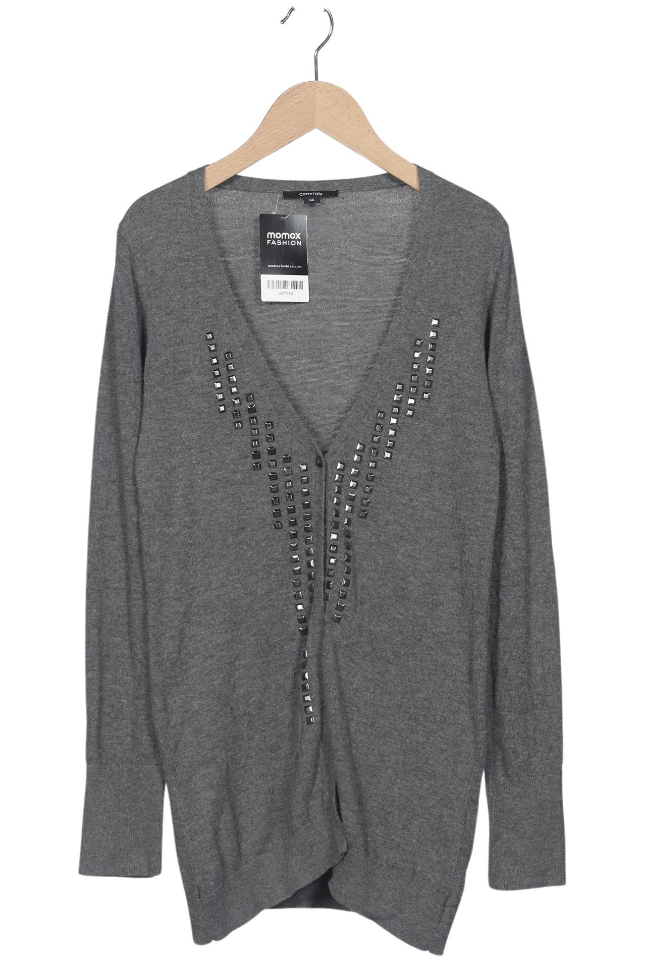 

Comma Damen Strickjacke, grau, Gr. 38