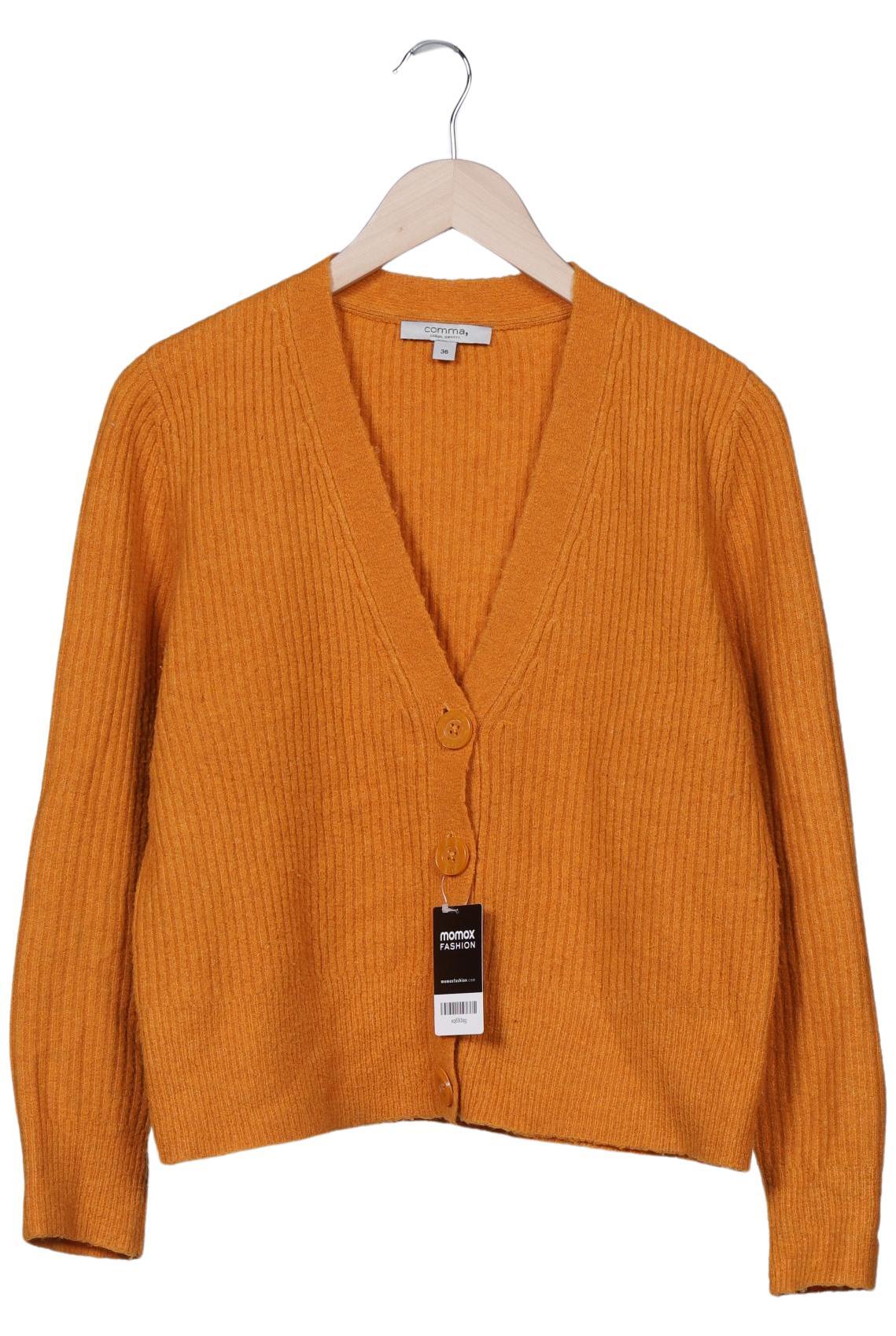 

Comma Damen Strickjacke, orange, Gr. 36
