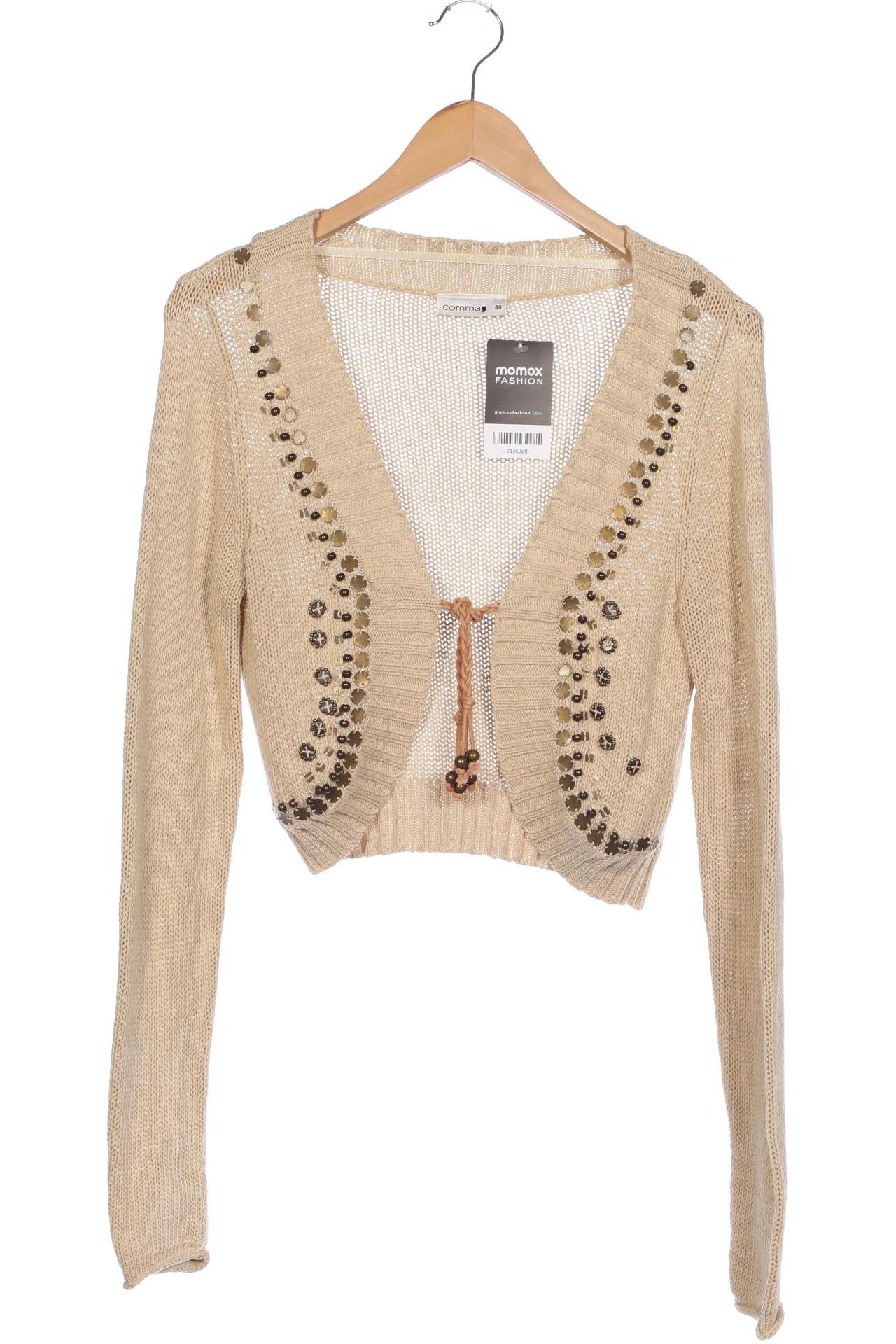 

Comma Damen Strickjacke, beige, Gr. 40