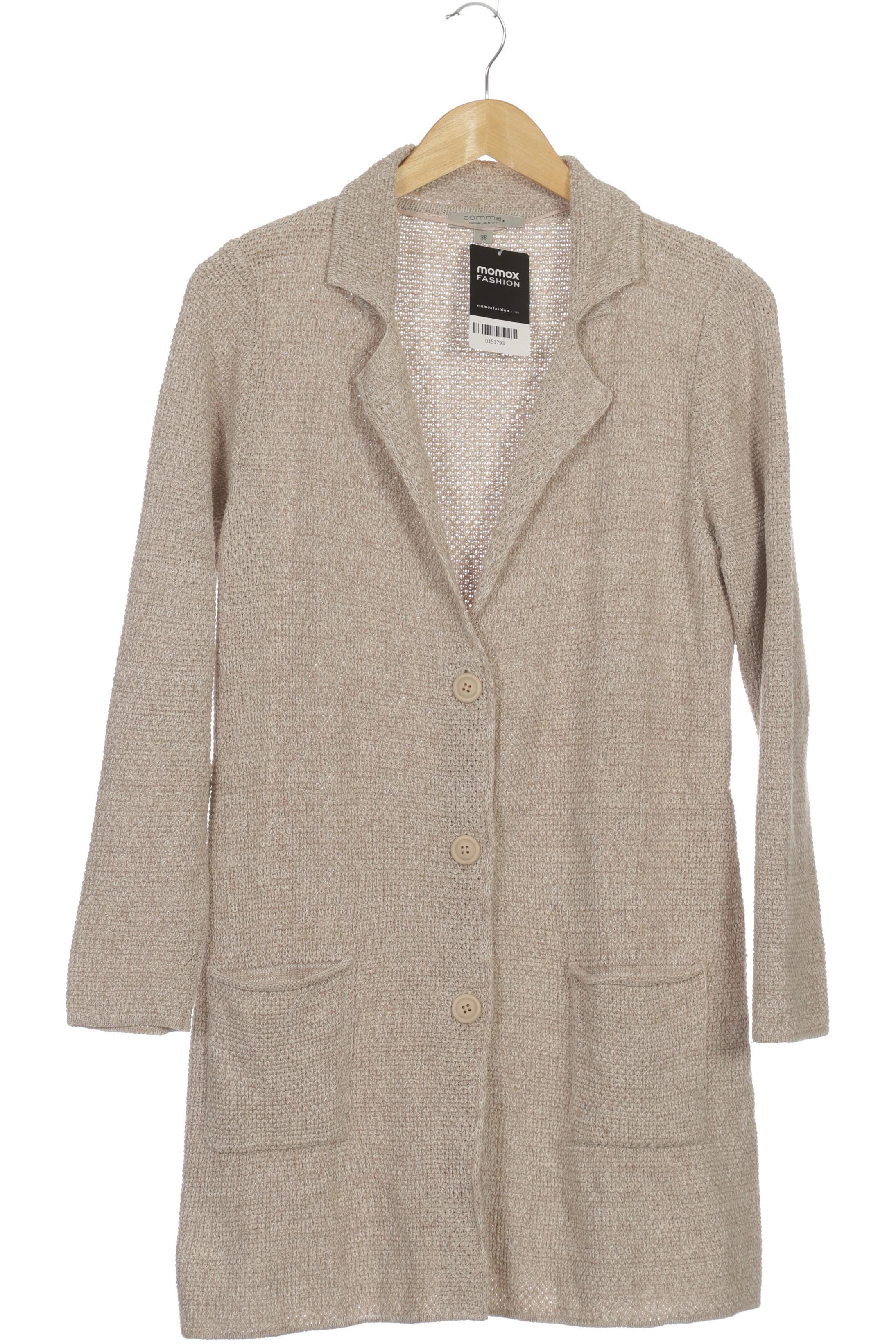 

Comma Damen Strickjacke, beige, Gr. 38
