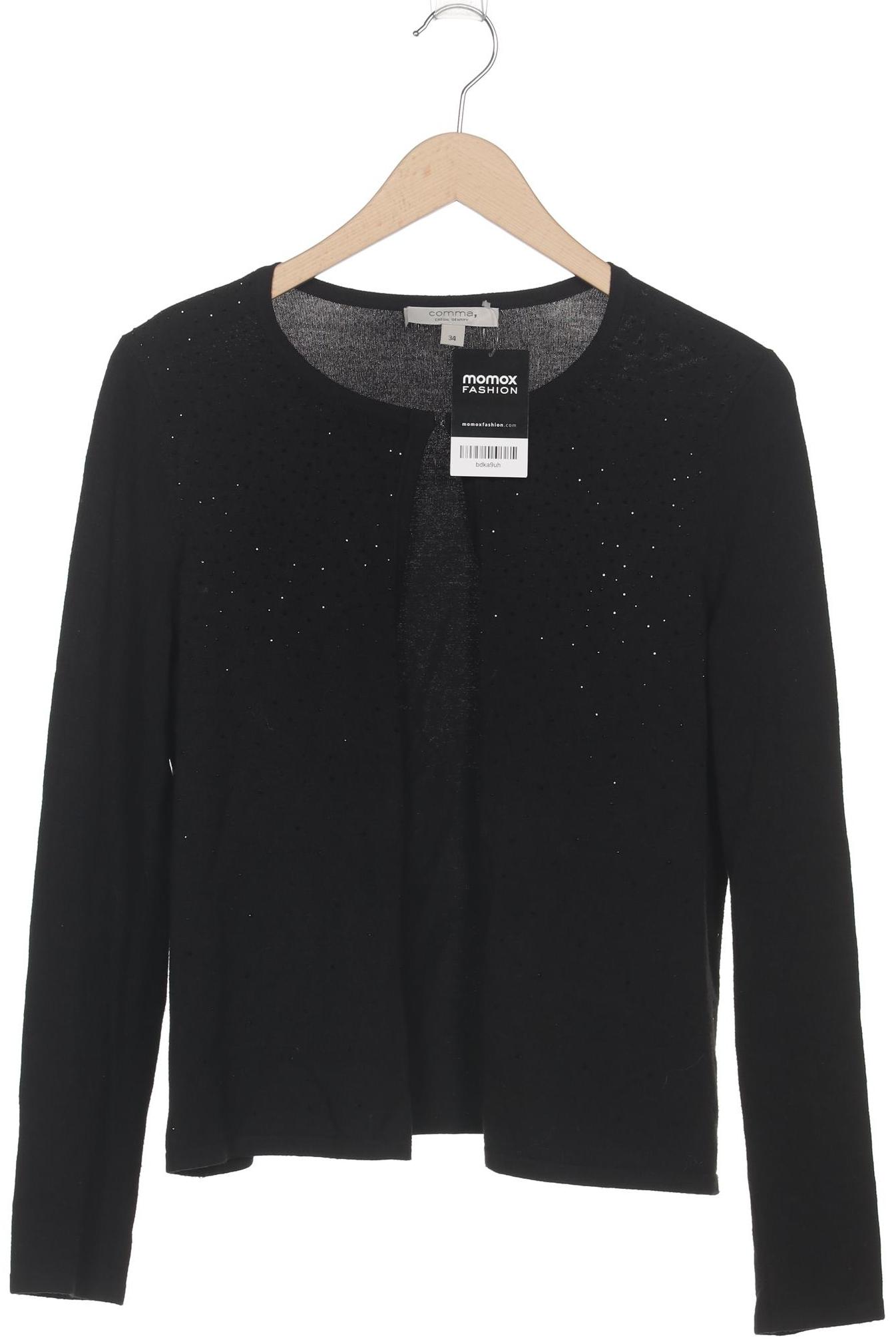 

Comma Damen Strickjacke, schwarz, Gr. 34