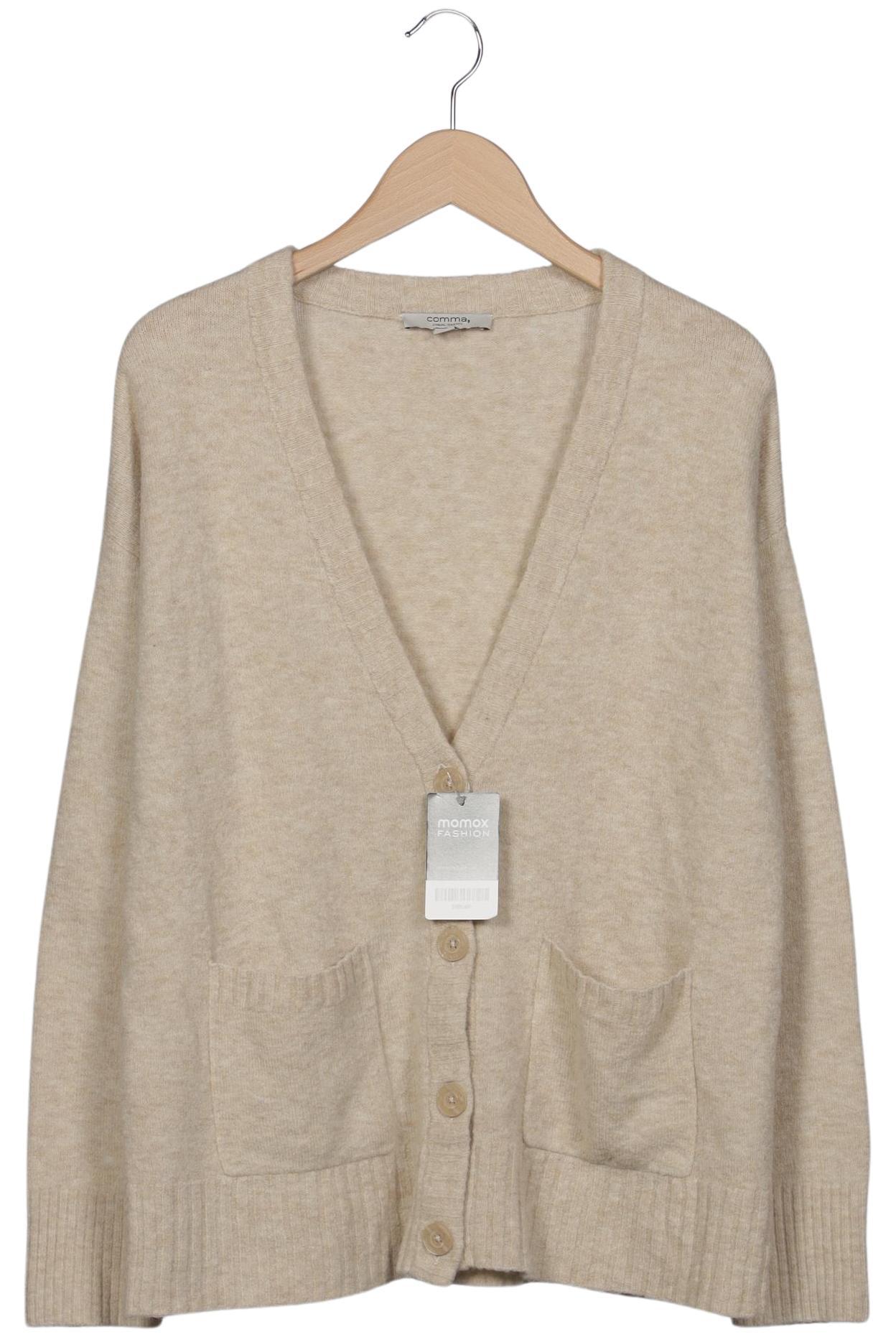 

Comma Damen Strickjacke, beige, Gr. 40