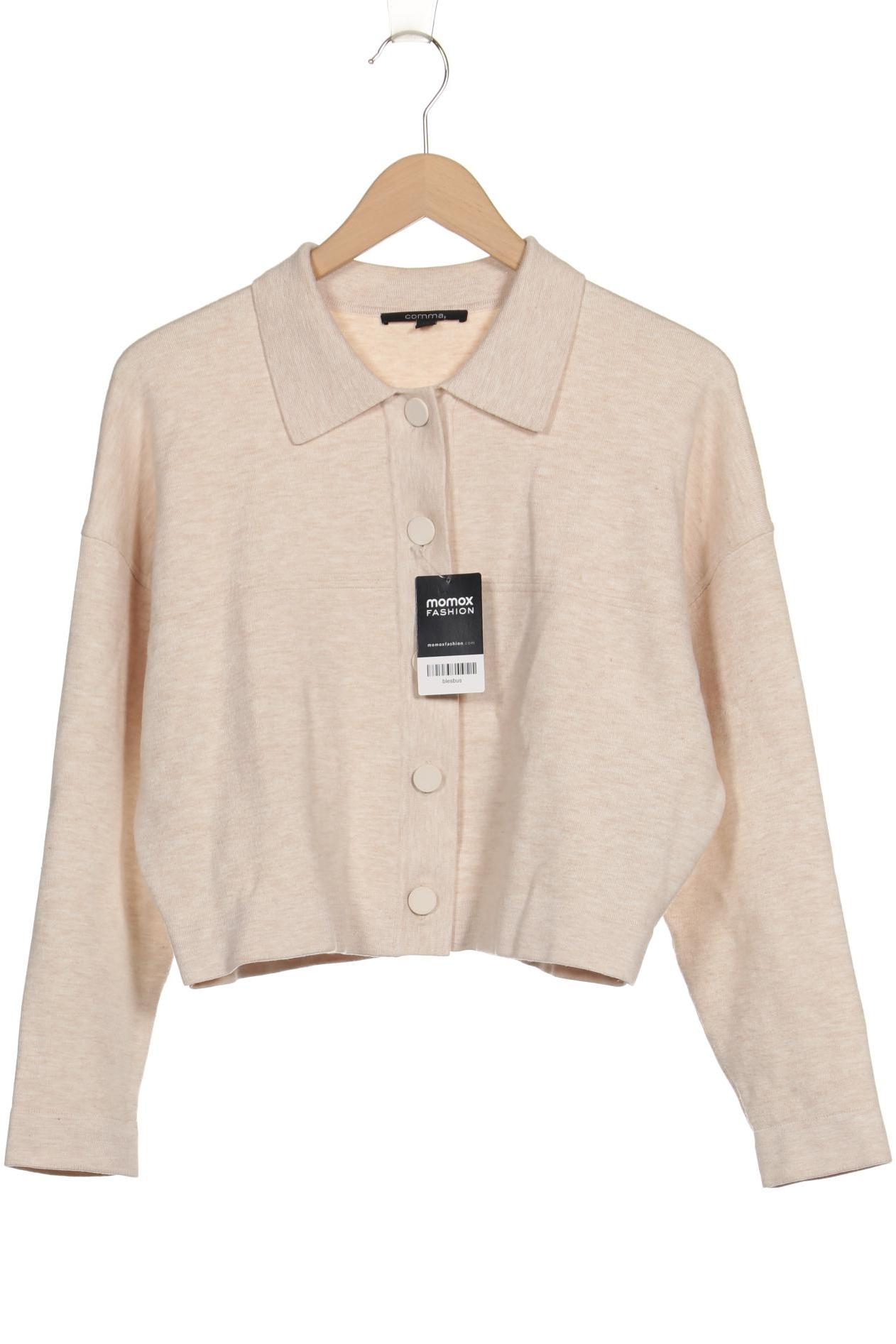 

Comma Damen Strickjacke, beige, Gr. 38